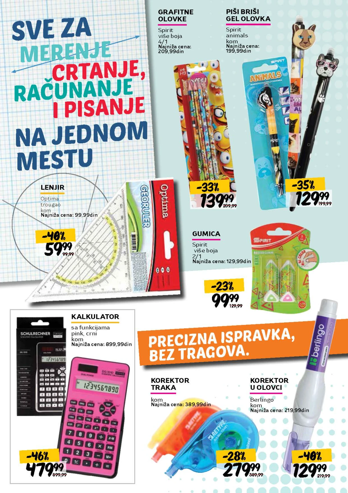 Roda školska akcija – pribor za pisanje i crtanje
