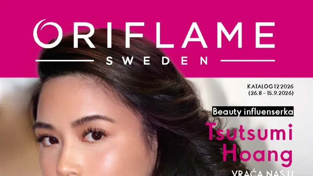 Oriflame katalog 12/2026 od 26.08. do 15.09.2026. – parfemi, šminka, nega kože i kose uz popuste do 50%