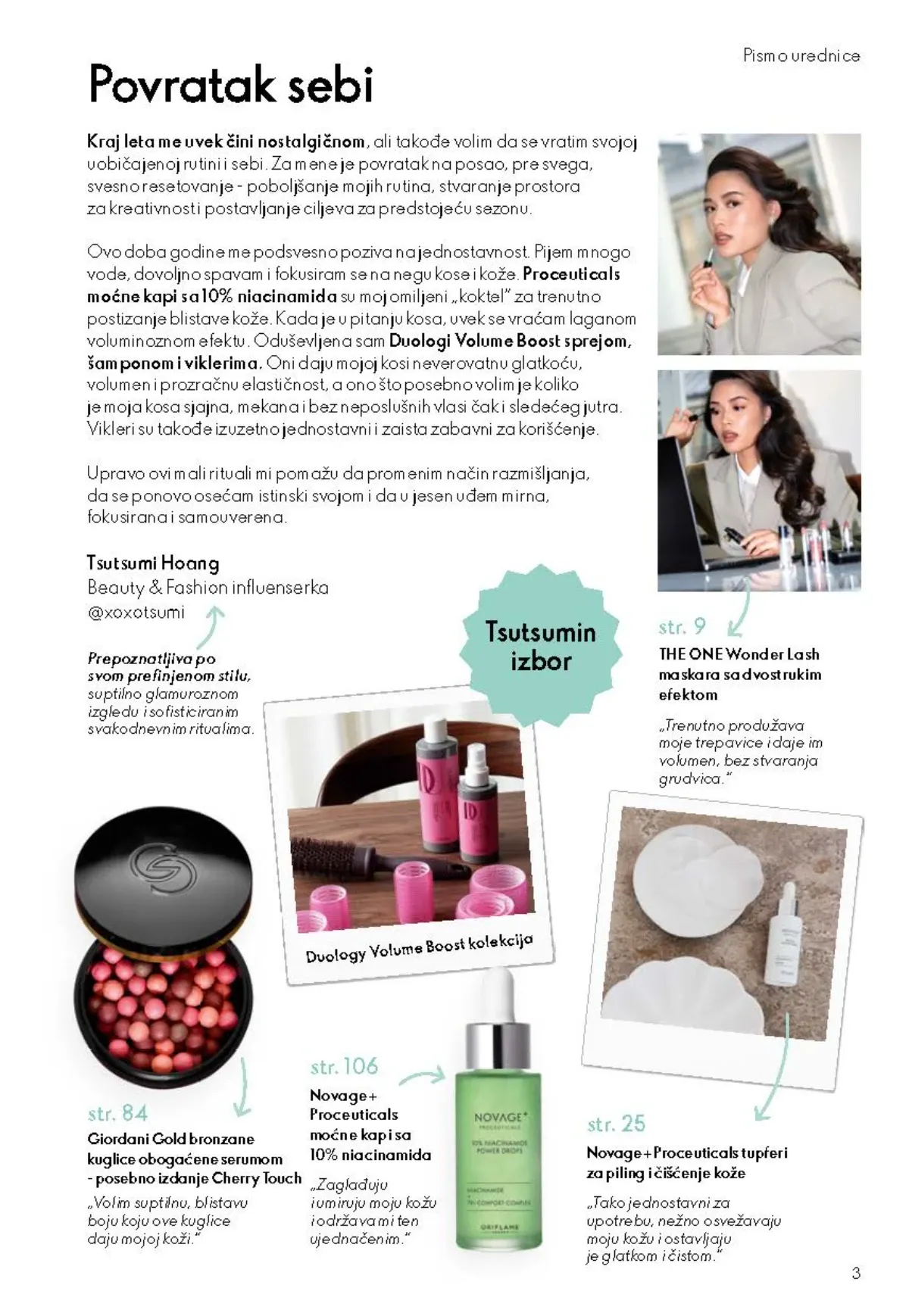 Oriflame katalog 12/2026 do 15.09.2026. – stranica 3 sa aktuelnom ponudom kozmetike i proizvoda za negu