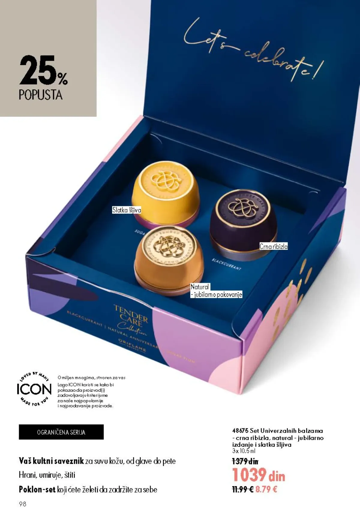 Oriflame katalog 12/2026 do 15.09.2026. – stranica 98 sa aktuelnom ponudom kozmetike i proizvoda za negu