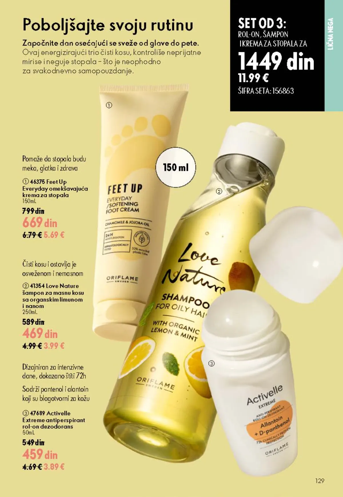 Oriflame katalog 12/2026 do 15.09.2026. – stranica 129 sa aktuelnom ponudom kozmetike i proizvoda za negu