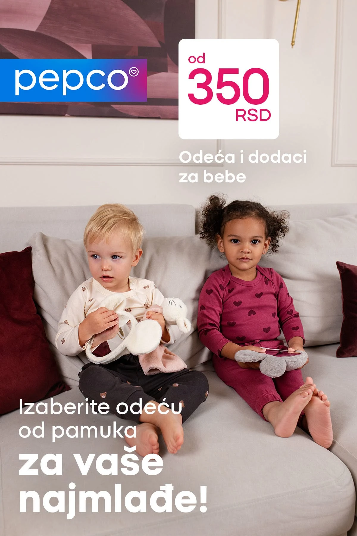 Pepco akcija do 25.08.2026. – pamučna odeća za bebe, bodiji i helanke po cenama od 350 RSD