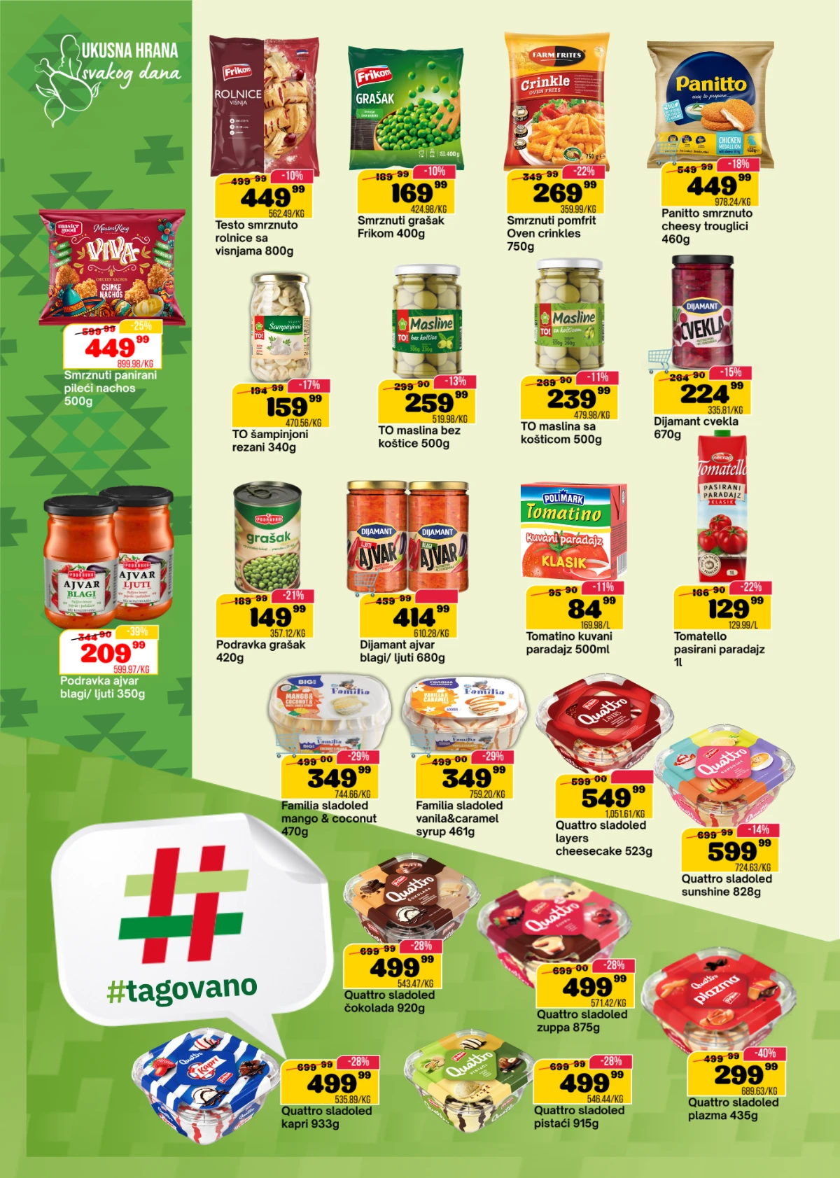 DTL SP Marketi katalog do 24.08.2026. – začini, supe, Kotanyi, Fant i Frikom sladoledi na akciji