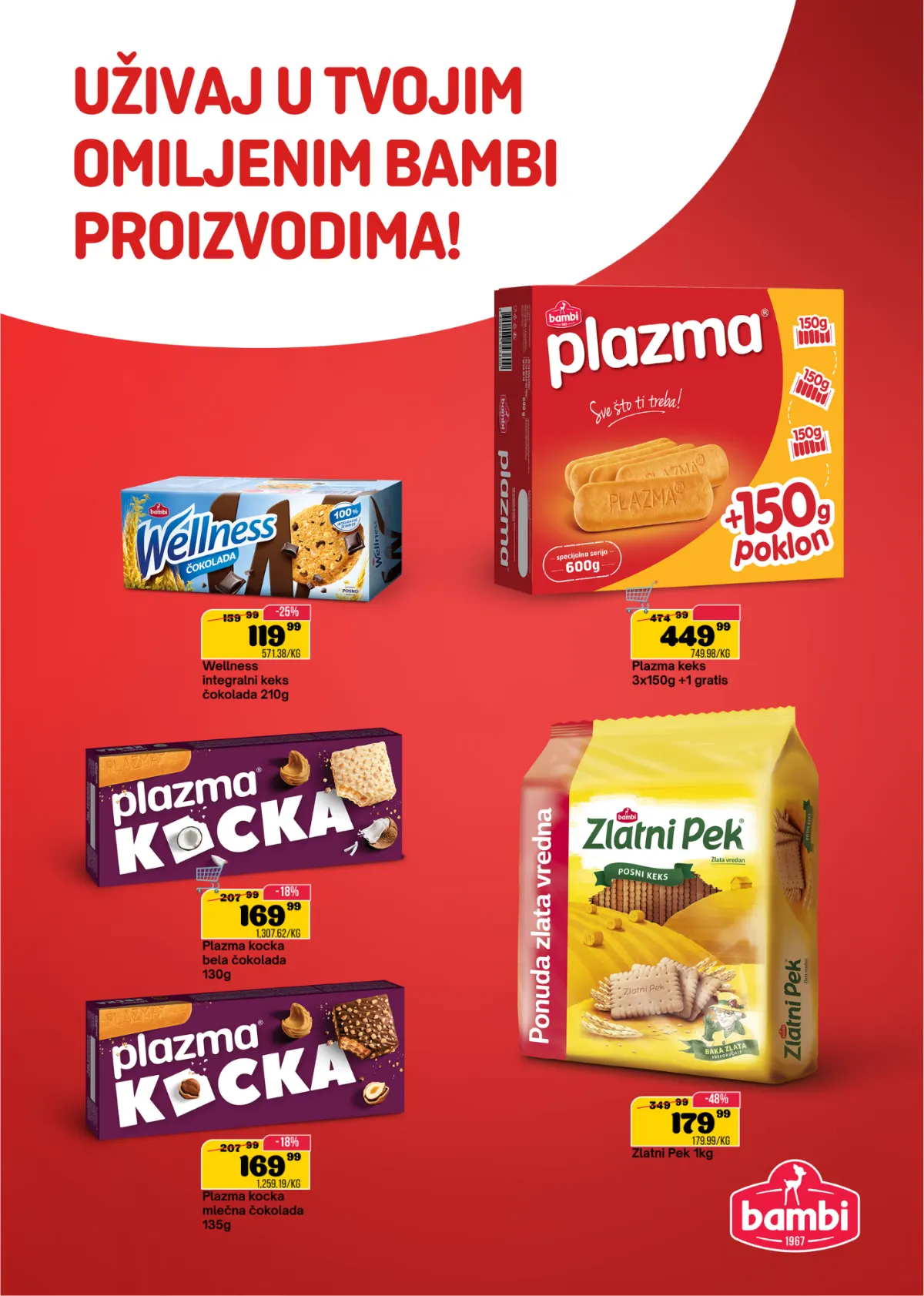 SP Marketi katalog, stranica 3 – Wellness keks, Plazma sa poklon pakovanjem, Plazma kocka i Zlatni Pek