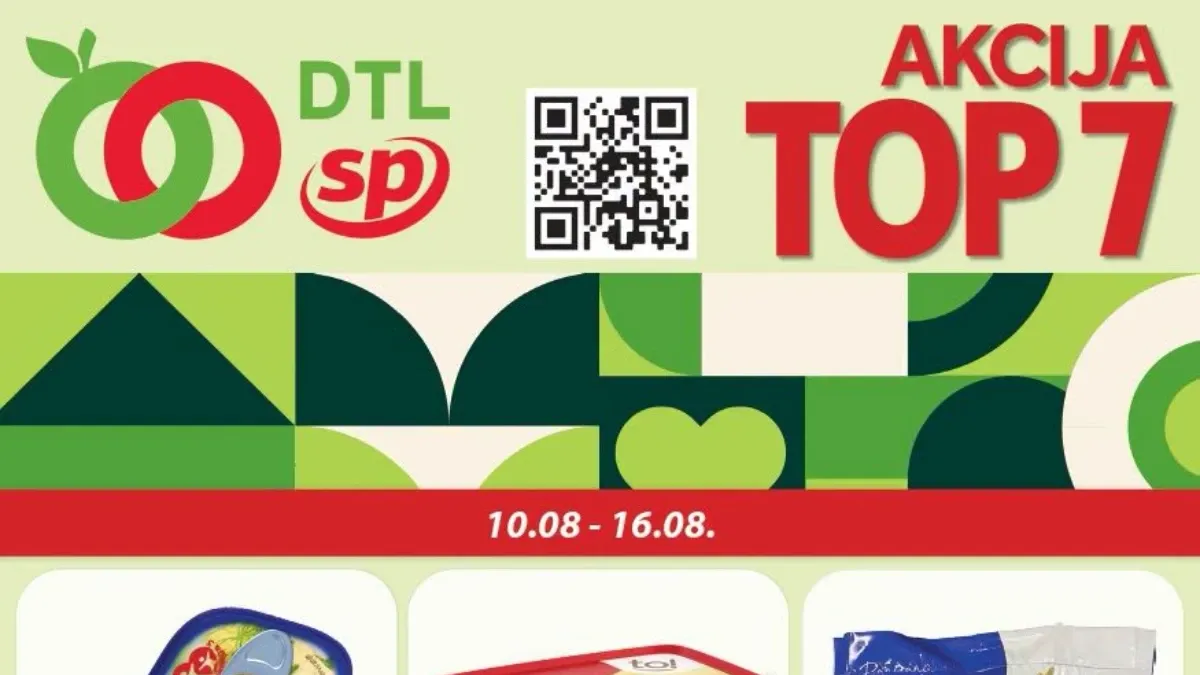 DTL SP Marketi TOP 7 akcija do 16.08.2026. – popusti do 33% na toalet papir, začin, suhomesnate proizvode, omekšivač i druge proizvode