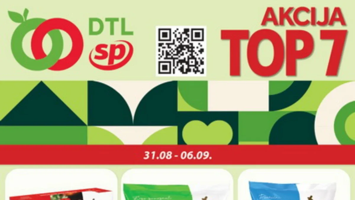 DTL SP Marketi TOP 7 akcija od 31.08. do 06.09.2026. sa popustima do 29%