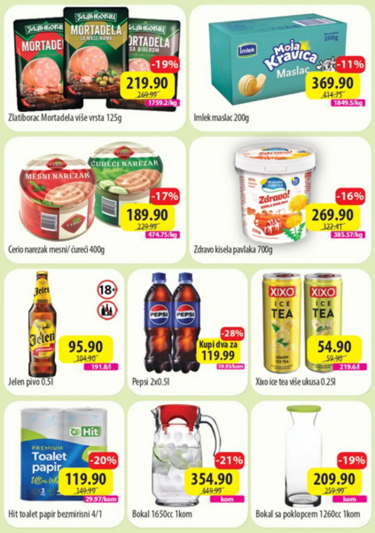 DTL SP Marketi TOP 7 ponuda prehrambenih proizvoda, pića i proizvoda za domaćinstvo do 06.09.2026.