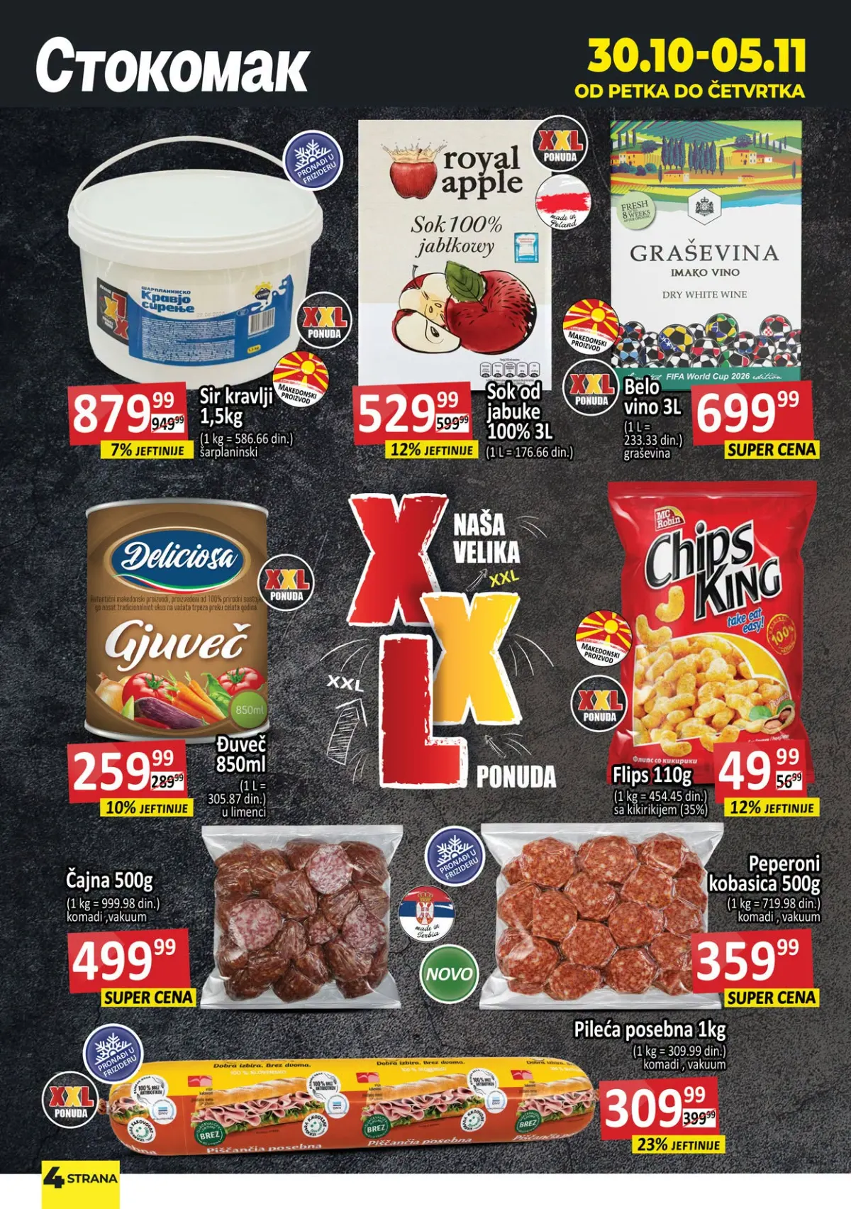 Stokomak katalog 30.10–05.11.2026. – strana 5, akcijski proizvodi i cene