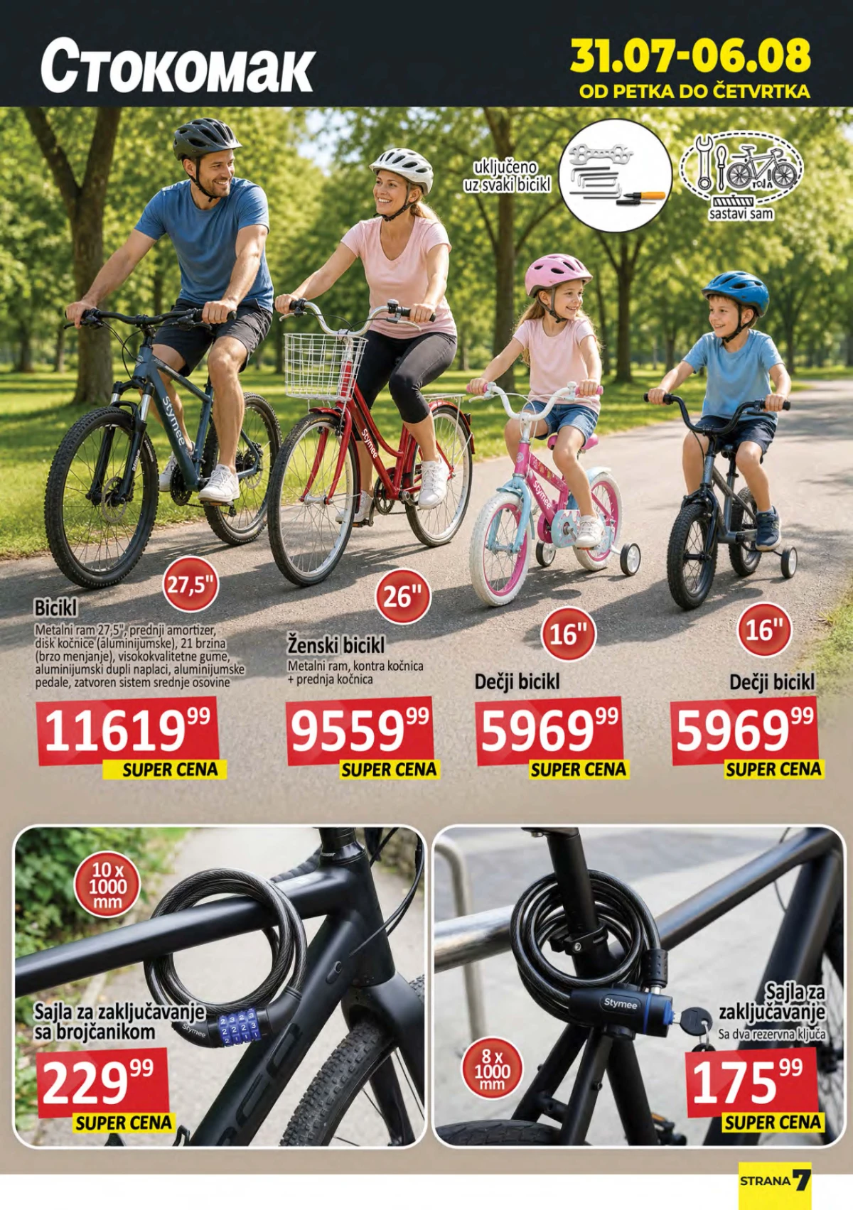 Stokomak katalog strana 7 Stokomak akcija strana 7 – bicikli i oprema