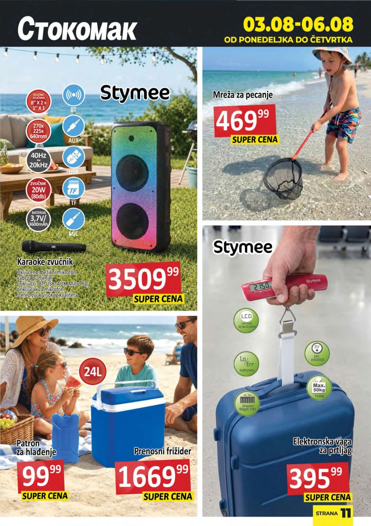 Stokomak katalog strana 11 Stokomak akcija strana 11 – letnji proizvodi i elektronika