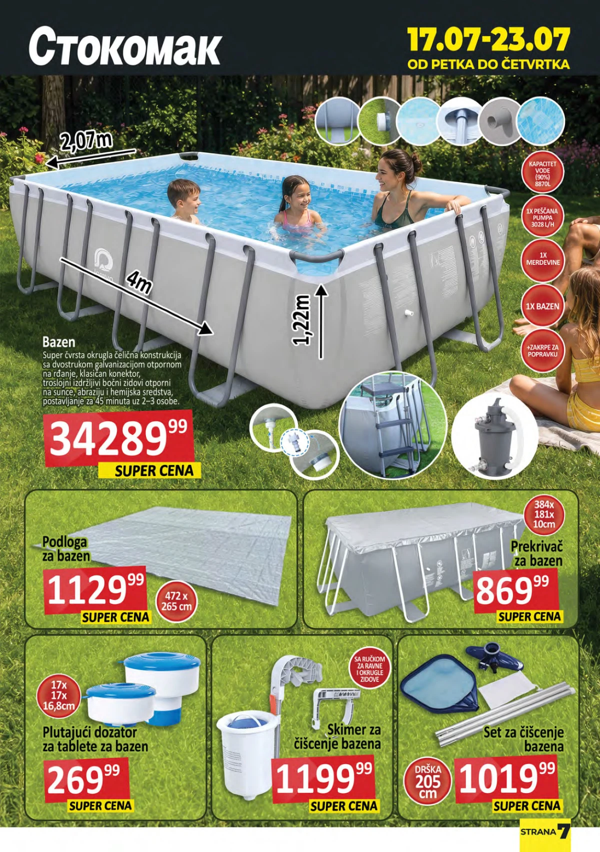 Stokomak katalog 17. do 23.07.2026. – bazeni i oprema za bazene na akciji – strana 7
