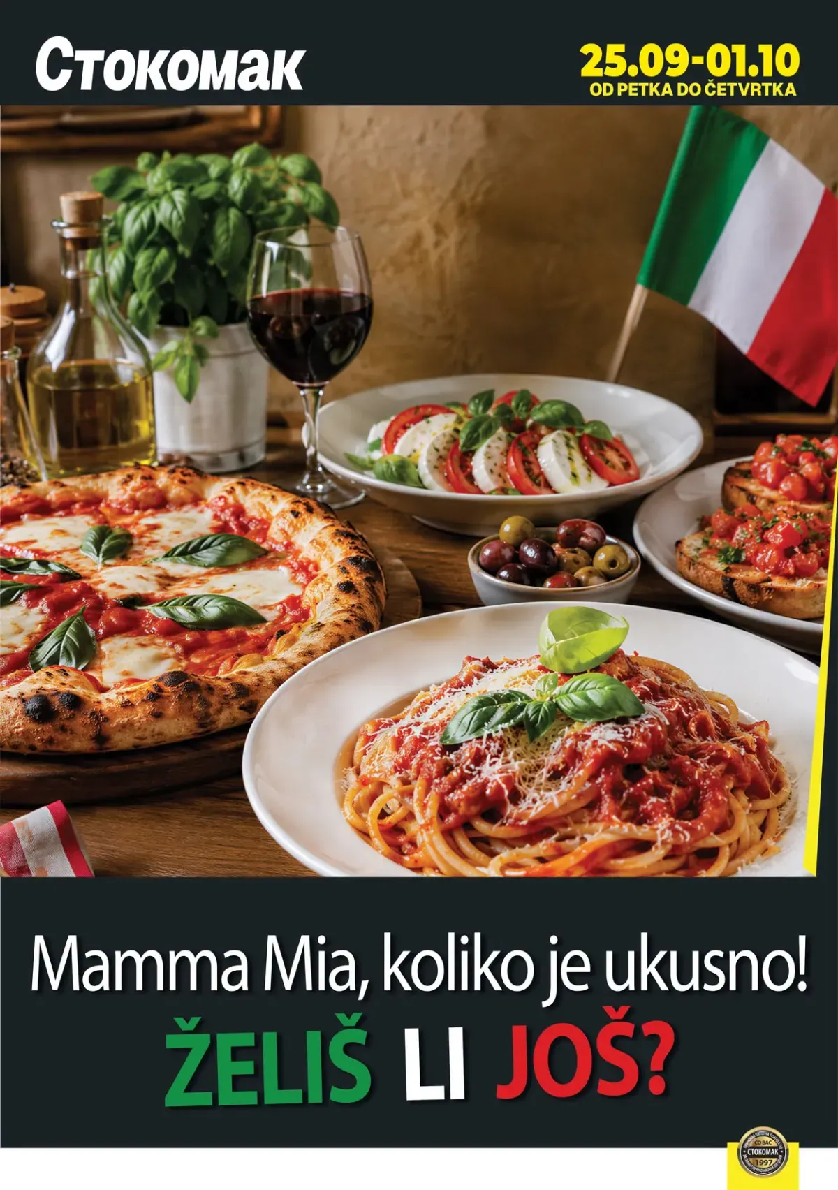 Stokomak katalog do 01.10.2026. – italijanska ponuda pice i paste