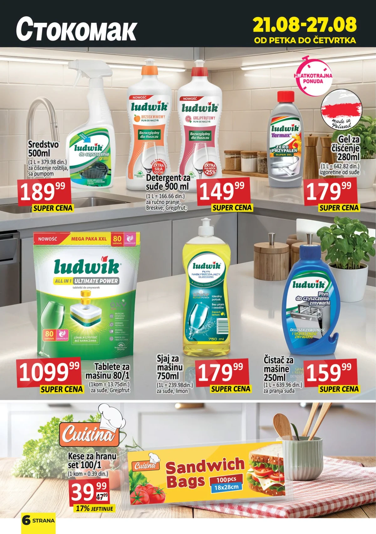 Stokomak katalog do 27.08.2026. – Ludwik sredstva za sudove i kese za hranu