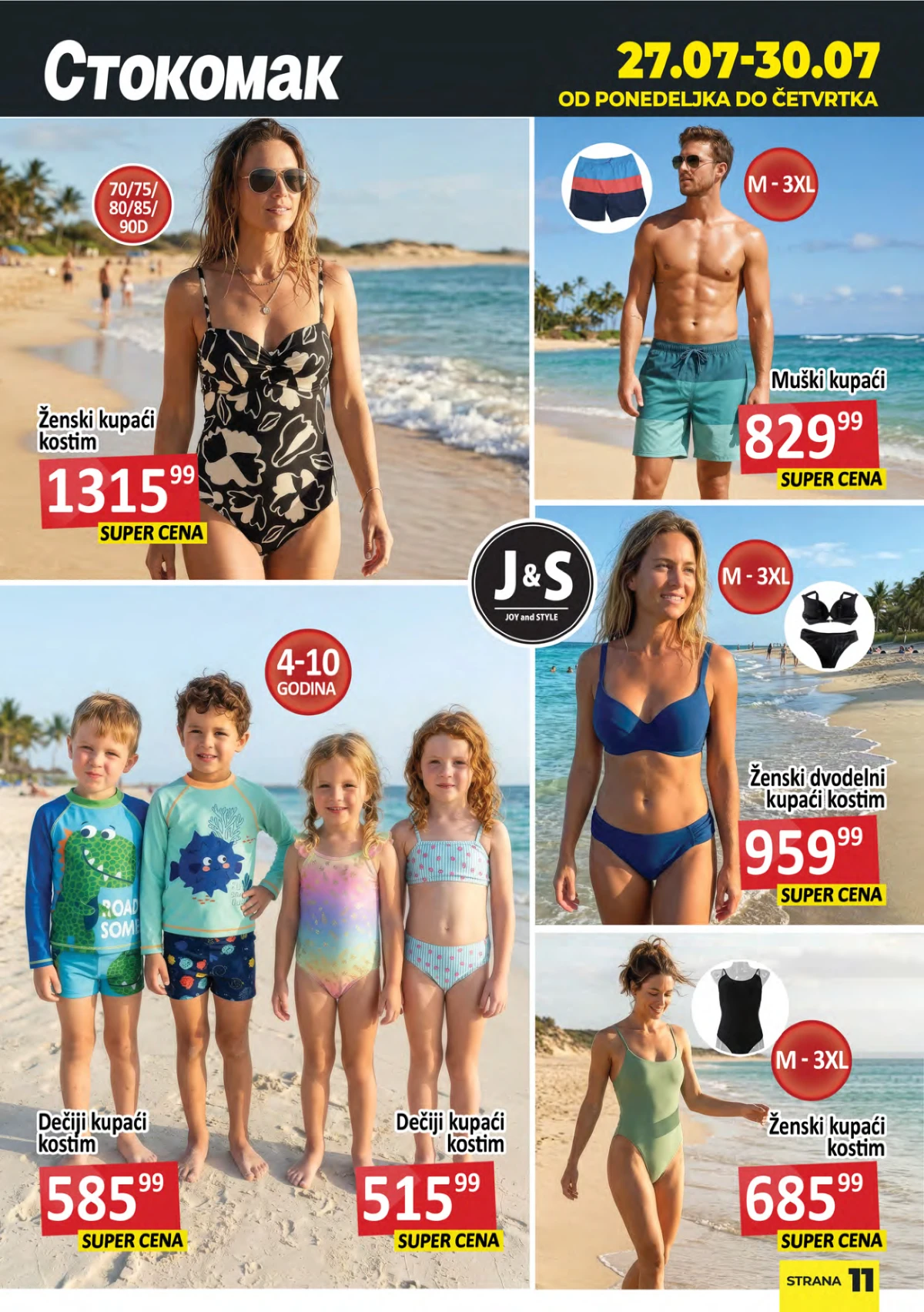 Stokomak katalog – ženski i muški kupaći kostimi i dečji kupaći program