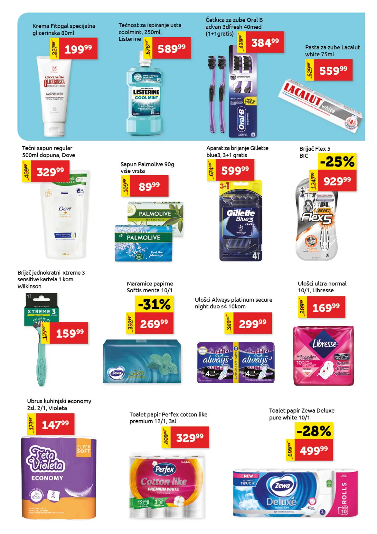 Super Vero katalog strana 21 – Listerine, četkice za zube, Palmolive, Zewa i Softis maramice