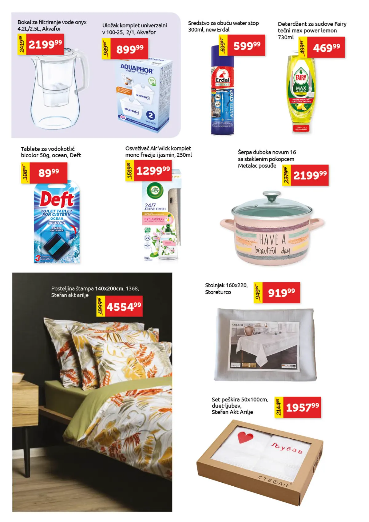 Super Vero katalog strana 24 – bokali za filtriranje vode, posteljina, posuđe i kućni tekstil