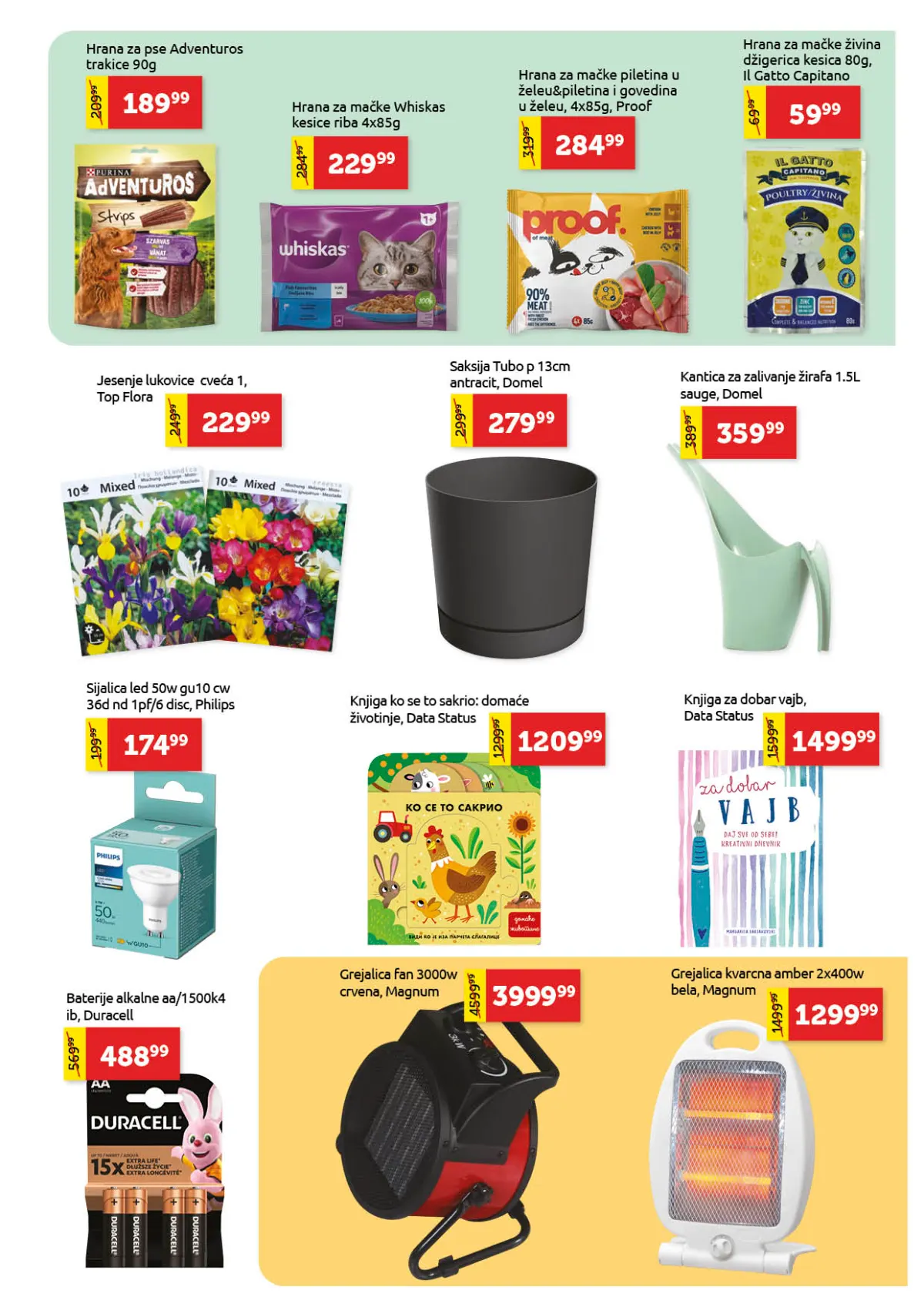 Super Vero katalog strana 25 – hrana za pse i mačke, saksije, sijalice i električne grejalice