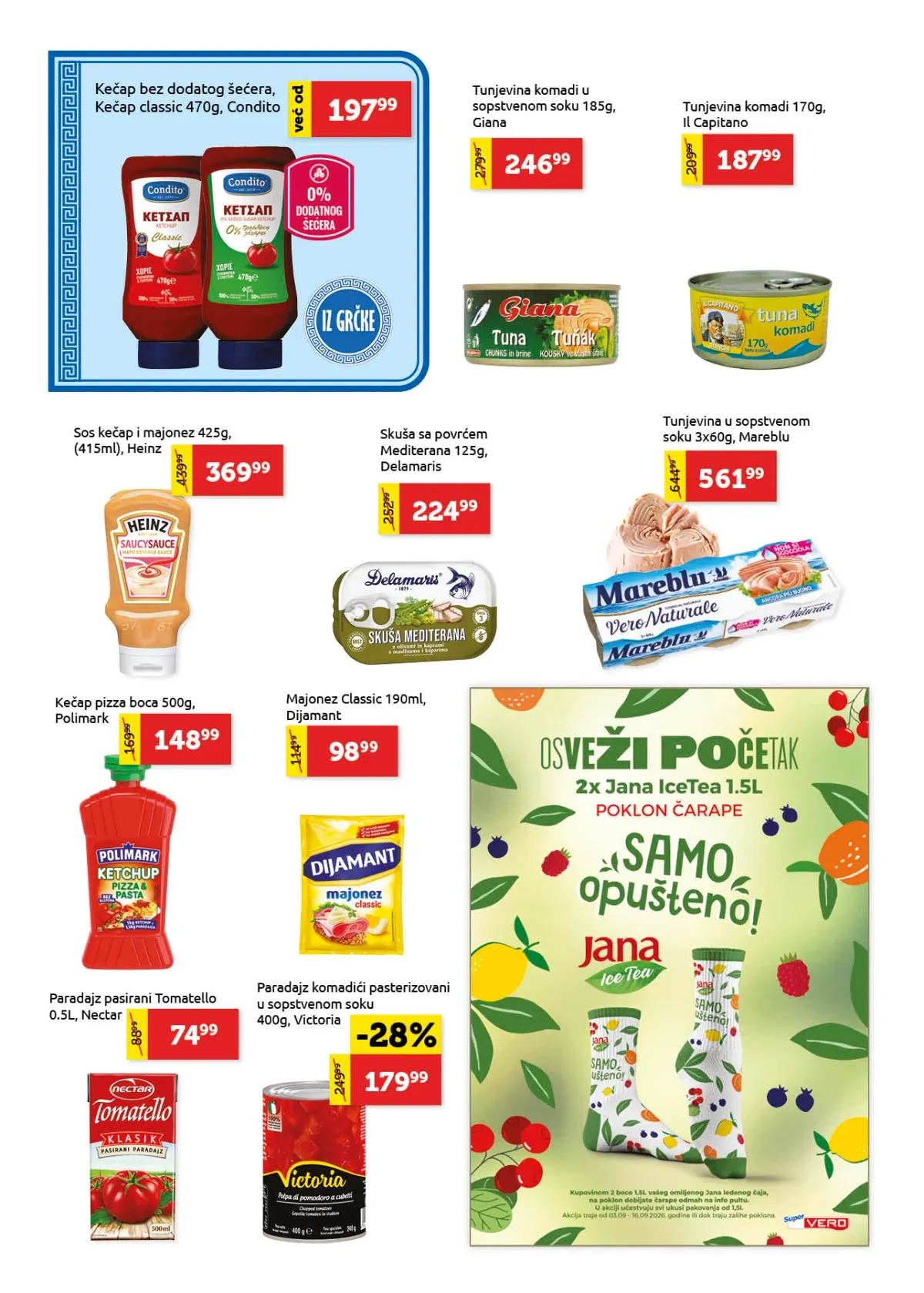 Super Vero katalog – kečap, majonez, tunjevina i paradajz proizvodi