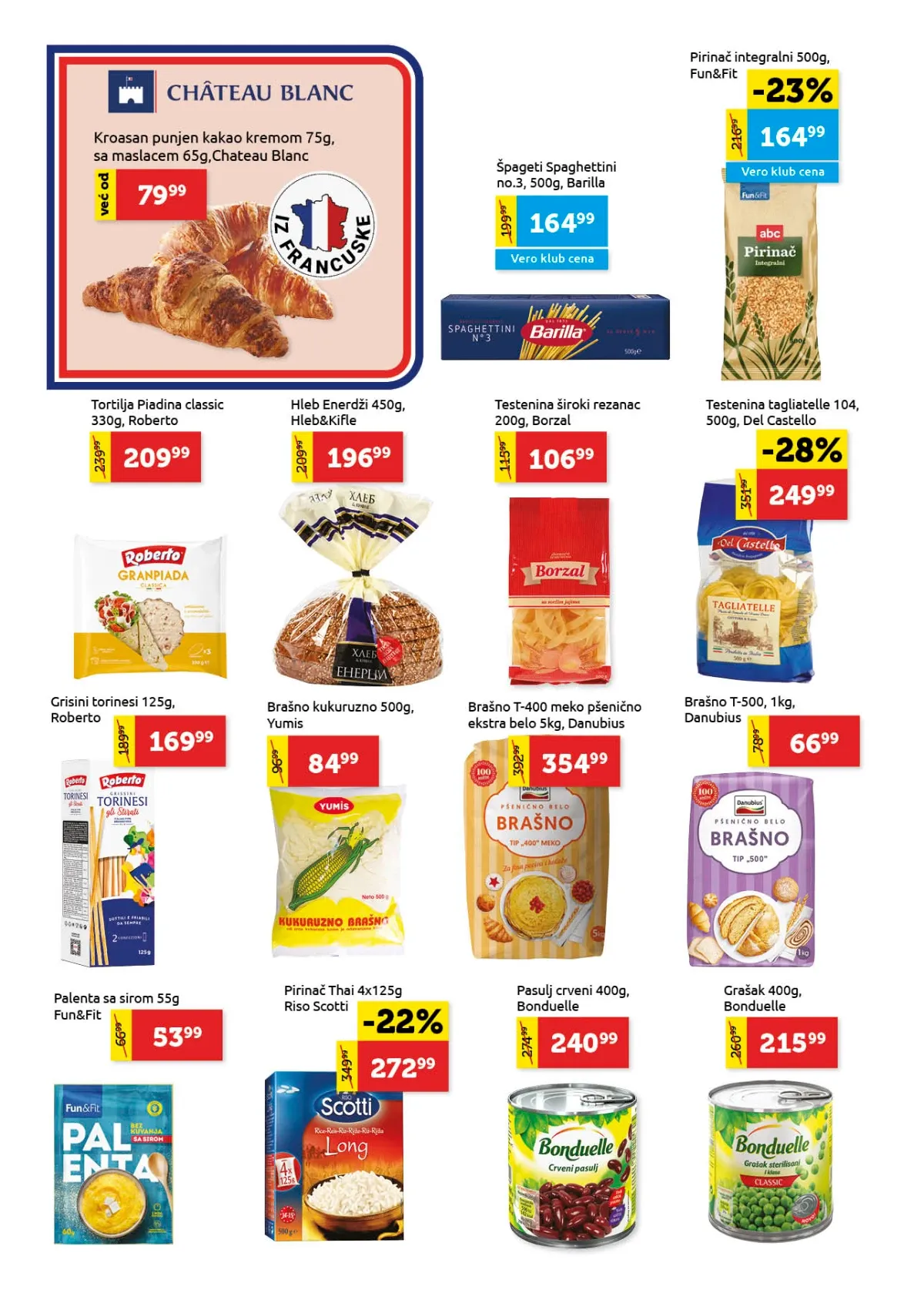 Super Vero katalog – testenina, pirinač, brašno i konzervisano povrće