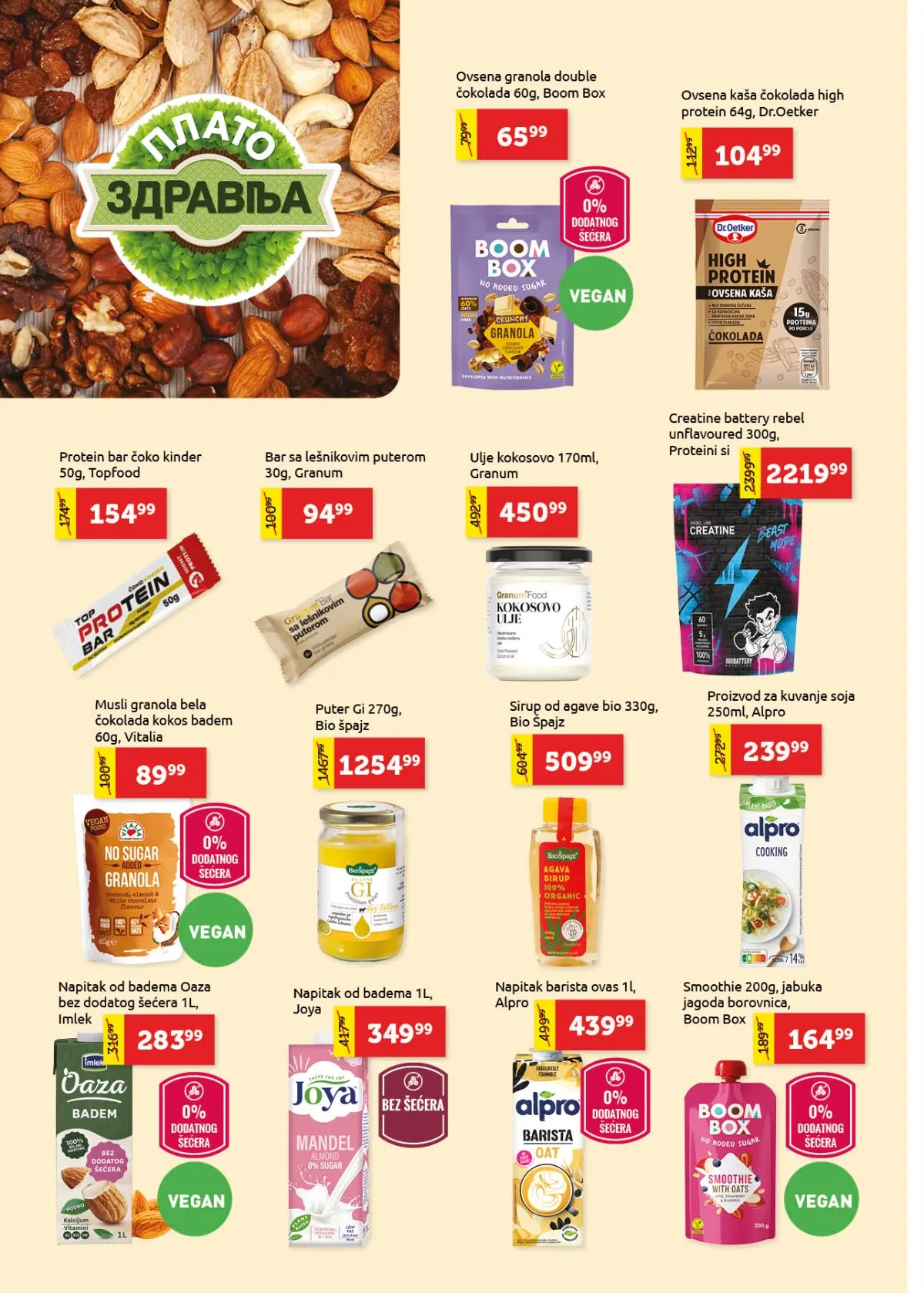 Super Vero katalog – proteinski proizvodi, granola, biljni napici i zdrava hrana