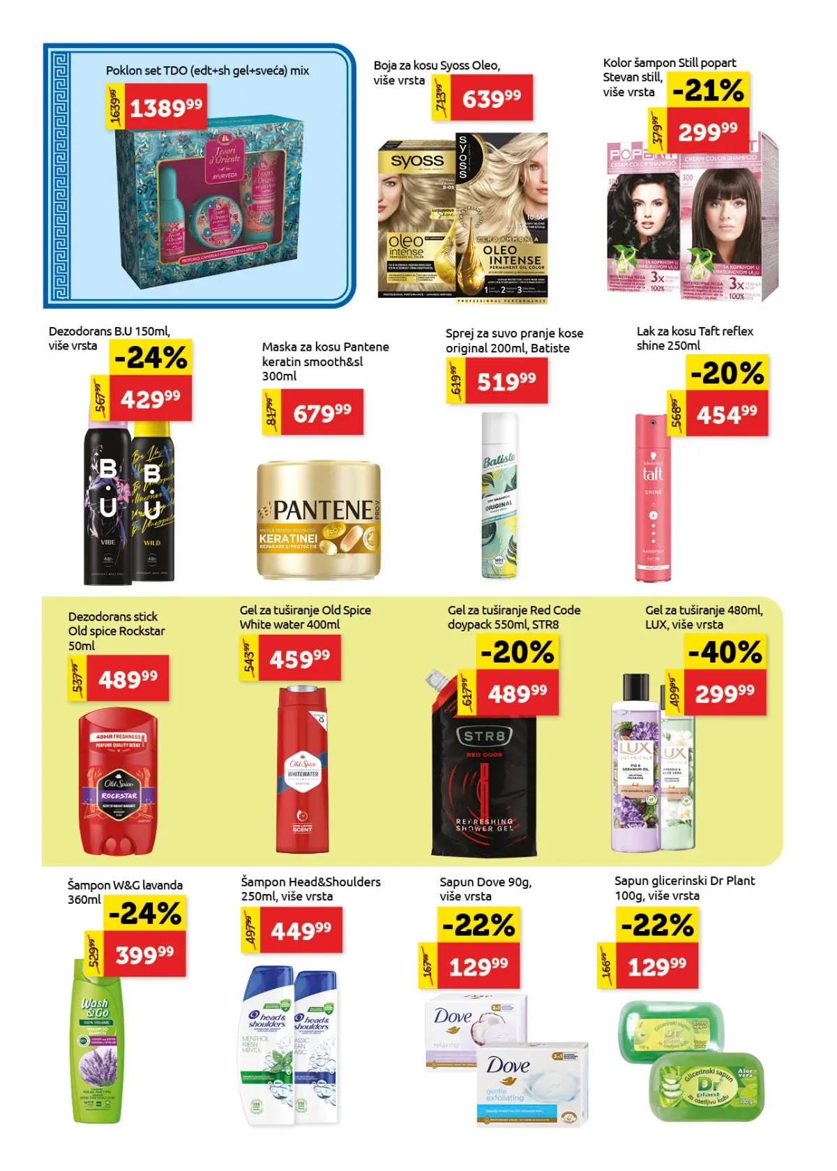 Super Vero katalog – šamponi, dezodoransi, farbe za kosu i gelovi