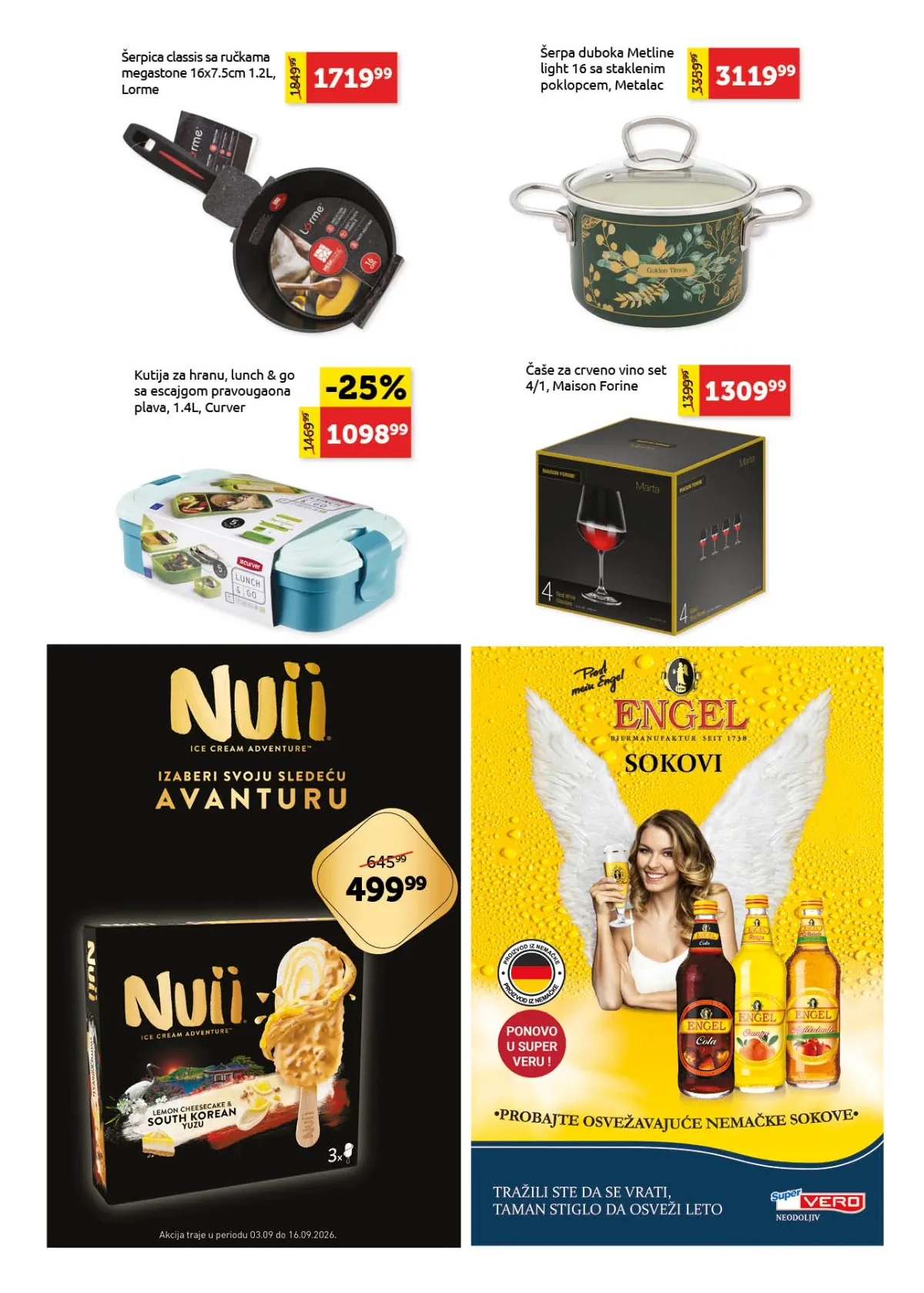 Super Vero katalog – posuđe, kuhinjski pribor i proizvodi za domaćinstvo