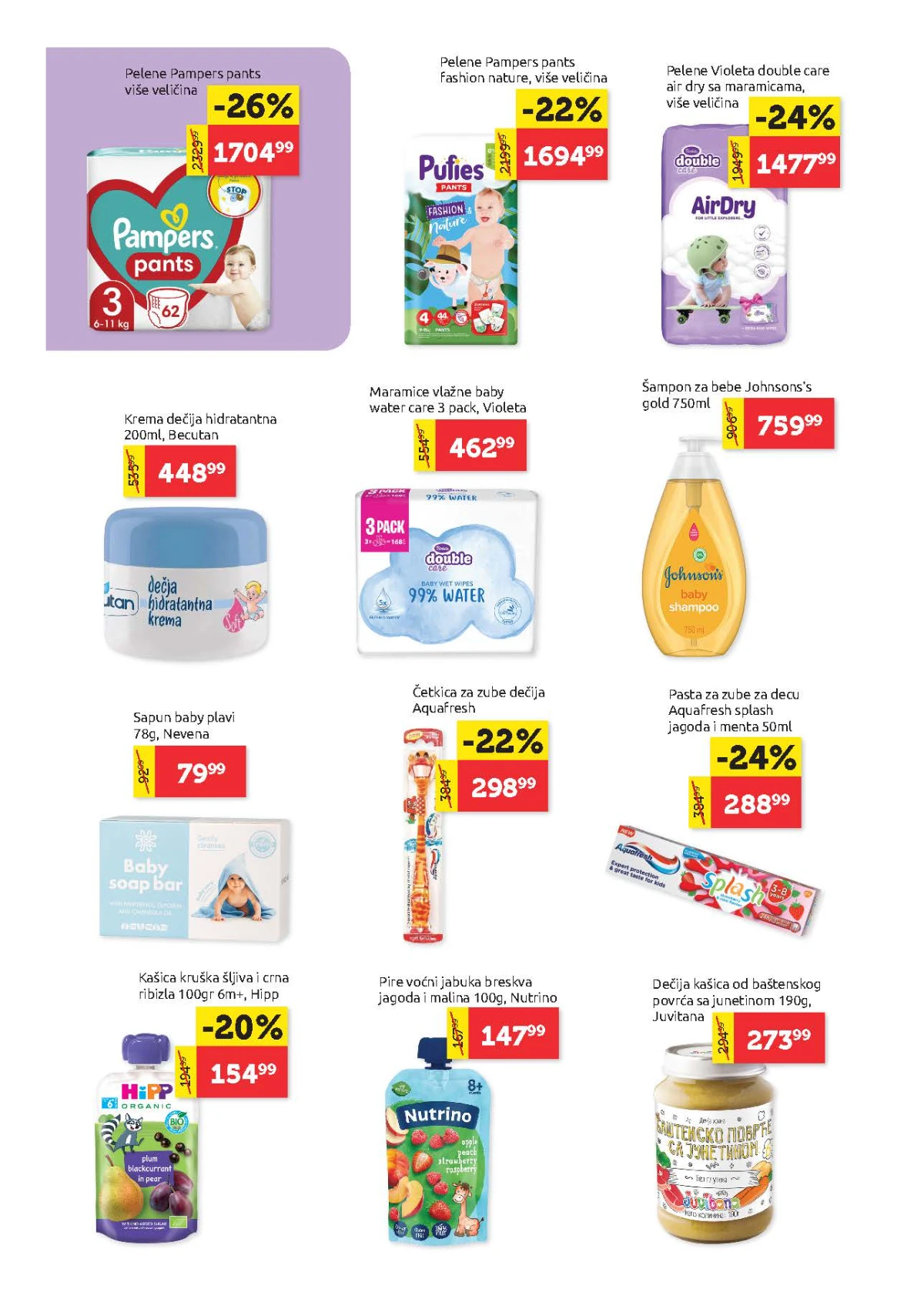 Super Vero katalog strana 22 – akcijske cene na odabrane proizvode iz kataloga