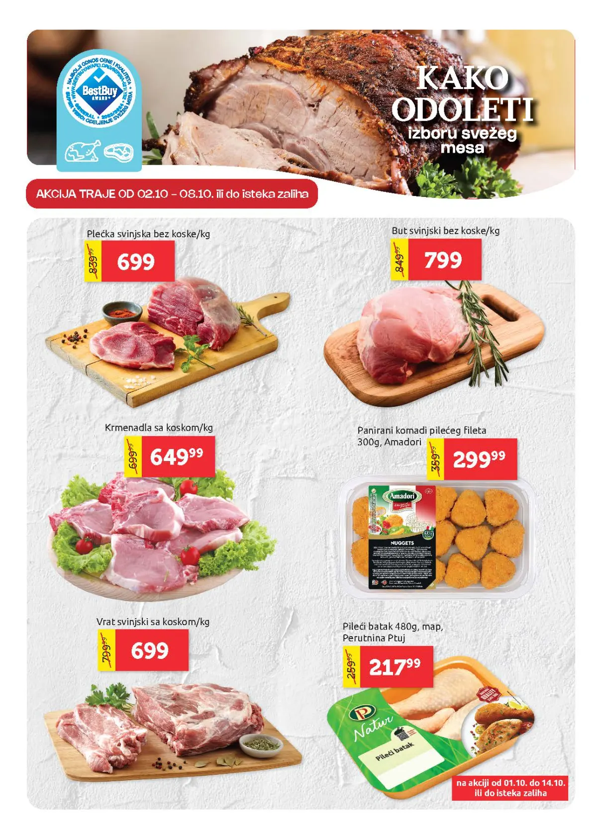 Super Vero katalog strana 3 – sveže meso i panirani proizvodi