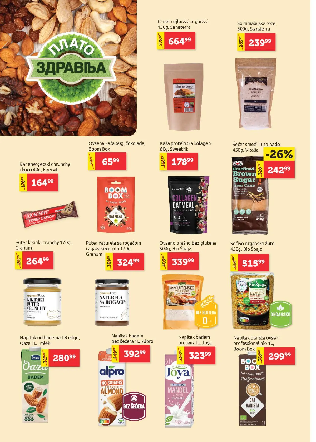Super Vero katalog strana 12 – zdrava hrana, orašasti plodovi i biljni napici