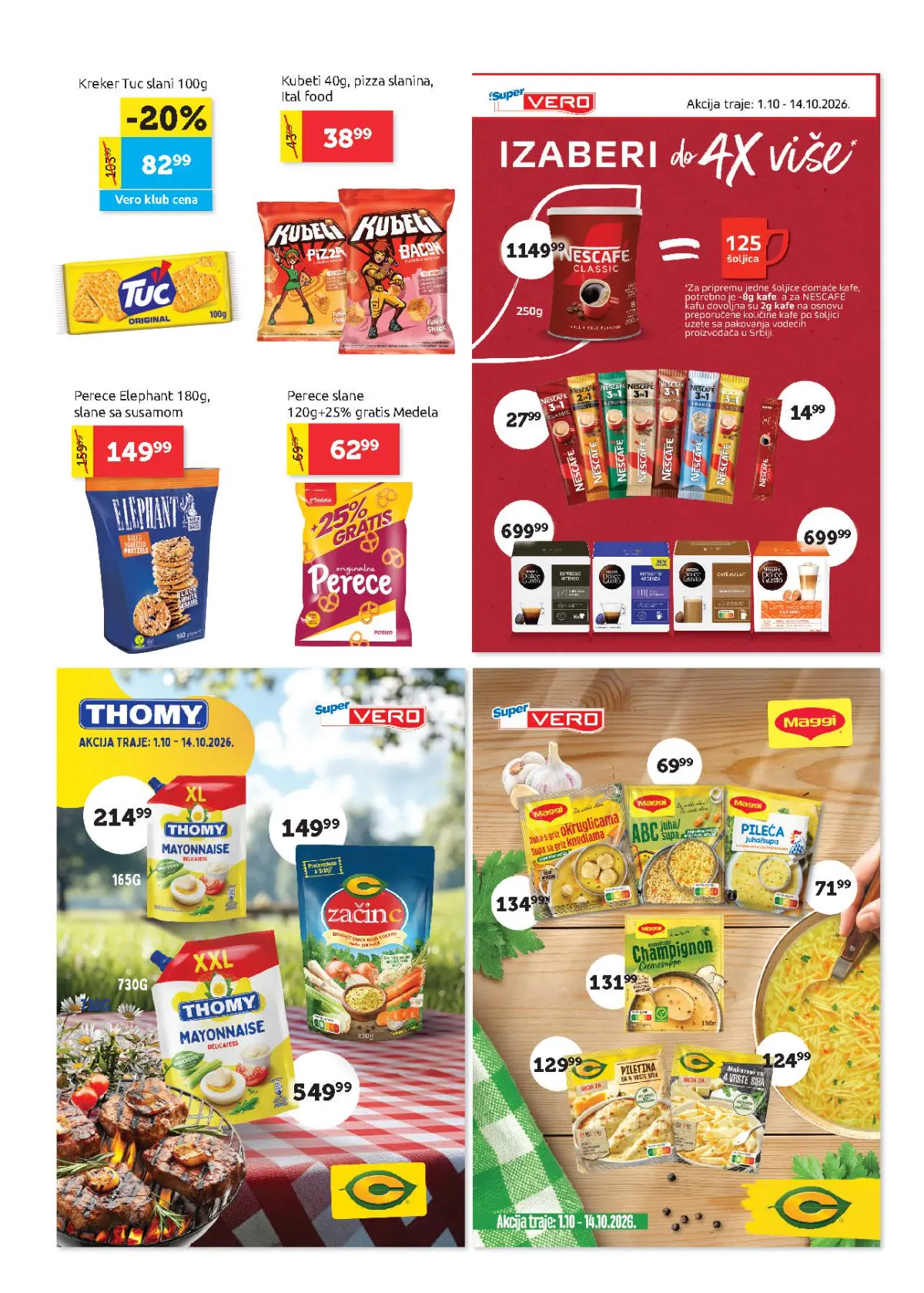 Super Vero katalog strana 15 – krekeri, perece i specijalne akcijske ponude