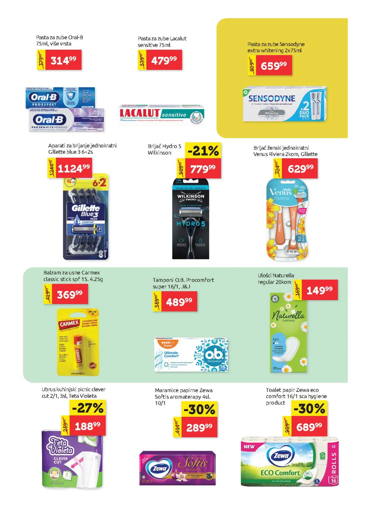 Super Vero katalog strana 21 – oralna higijena i proizvodi za ličnu negu