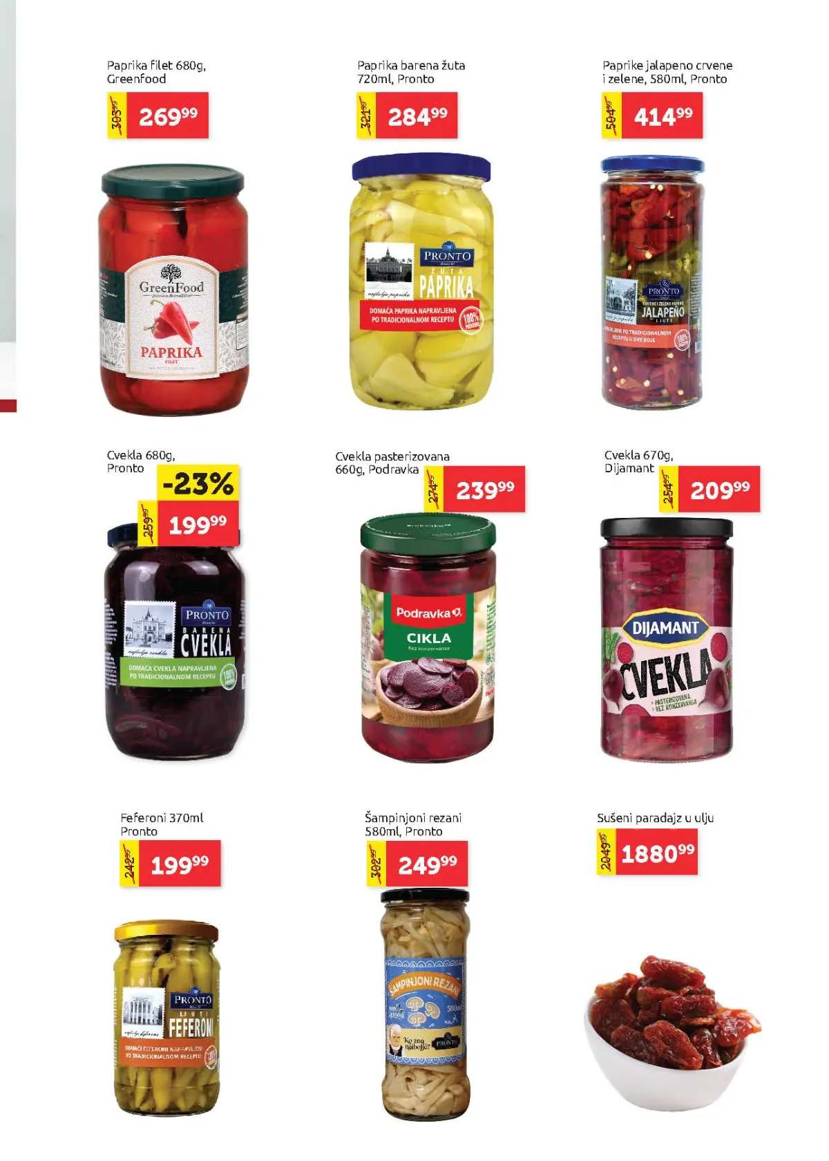 Super Vero katalog strana 31 – paprika, cvekla, feferoni i šampinjoni