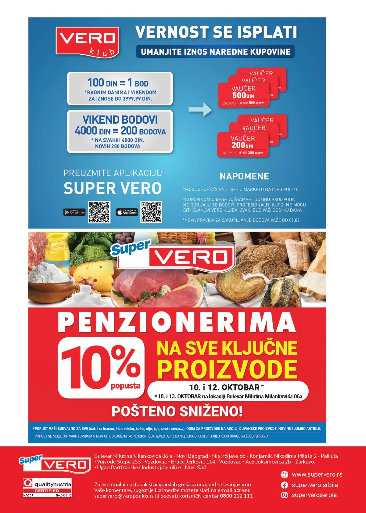 Super Vero katalog strana 32 – Vero klub pogodnosti i popust za penzionere