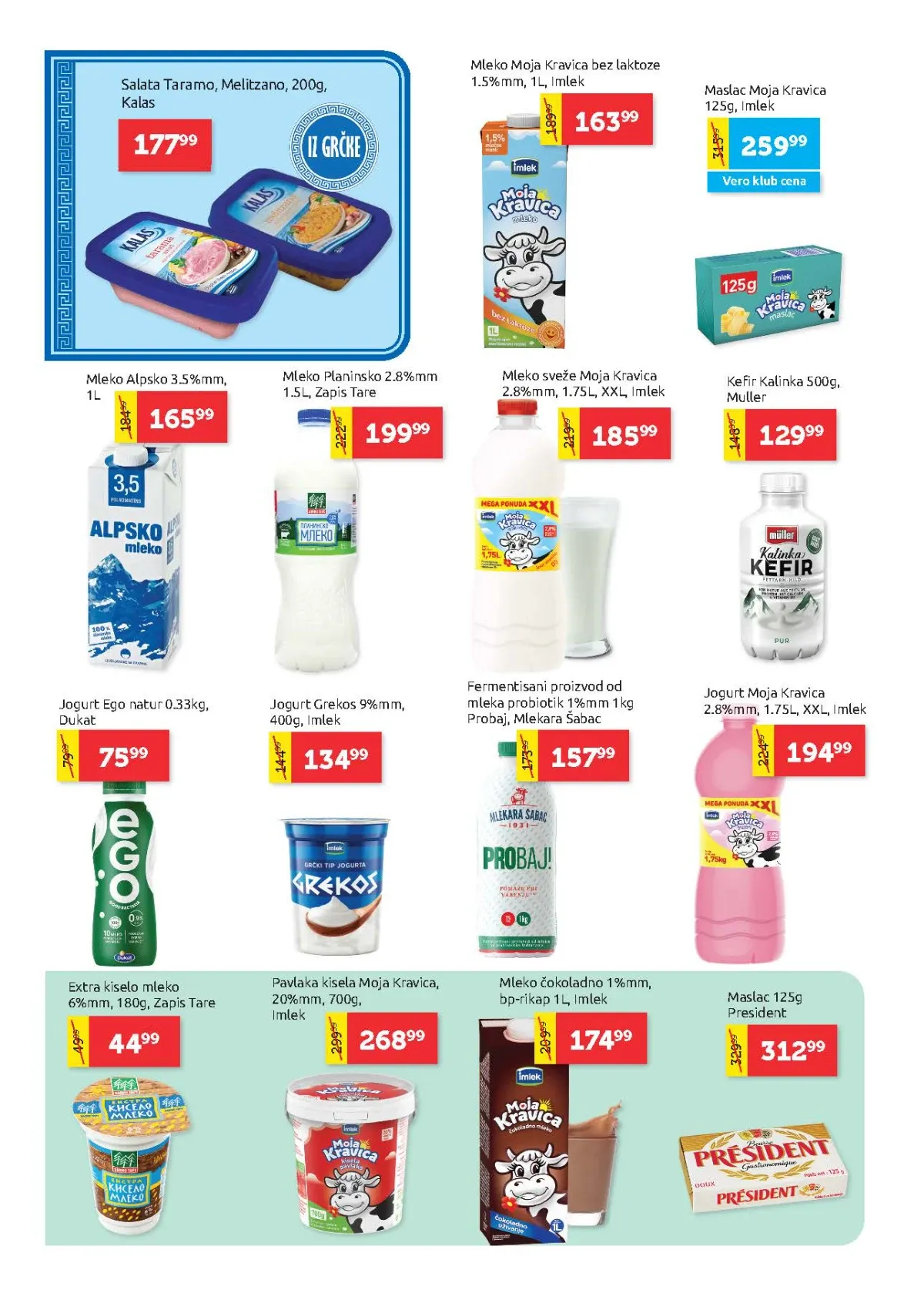 Super Vero katalog strana 6 – mleko, jogurt, kefir i mlečni proizvodi