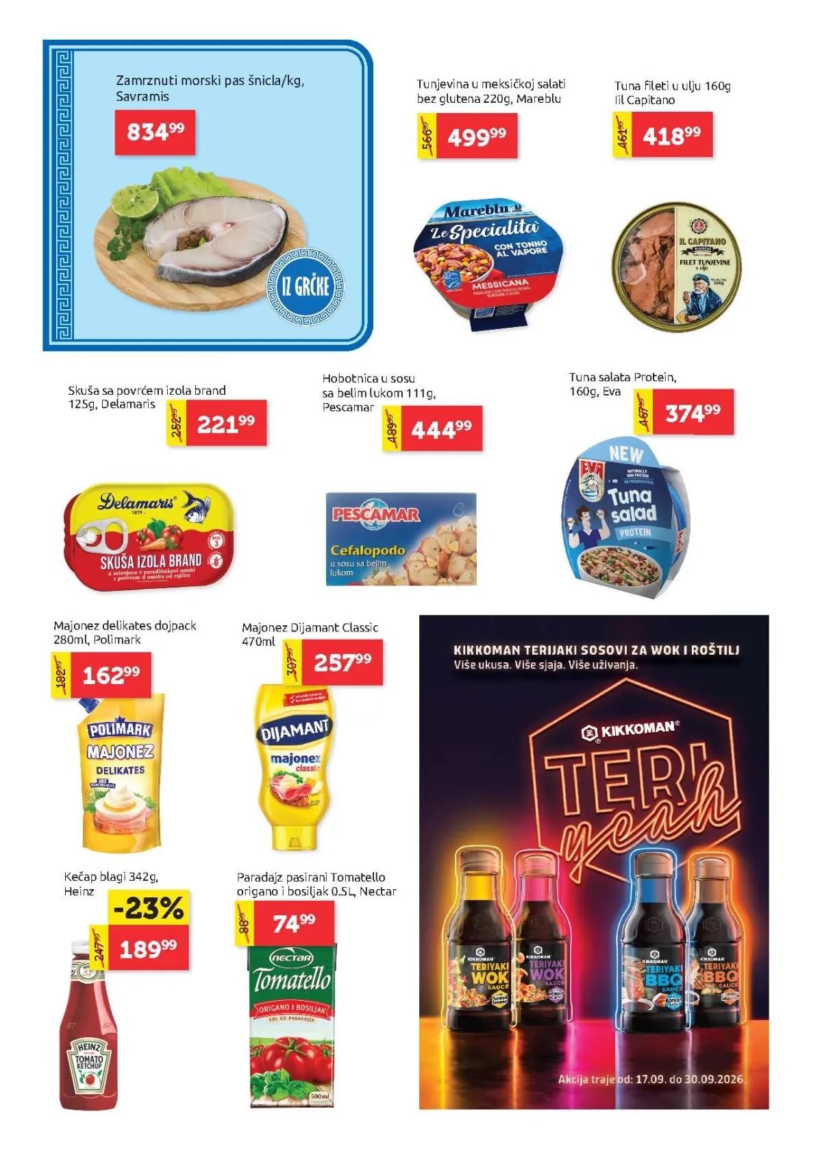 Super Vero katalog strana 8 – riba, tuna, majonez i kečap