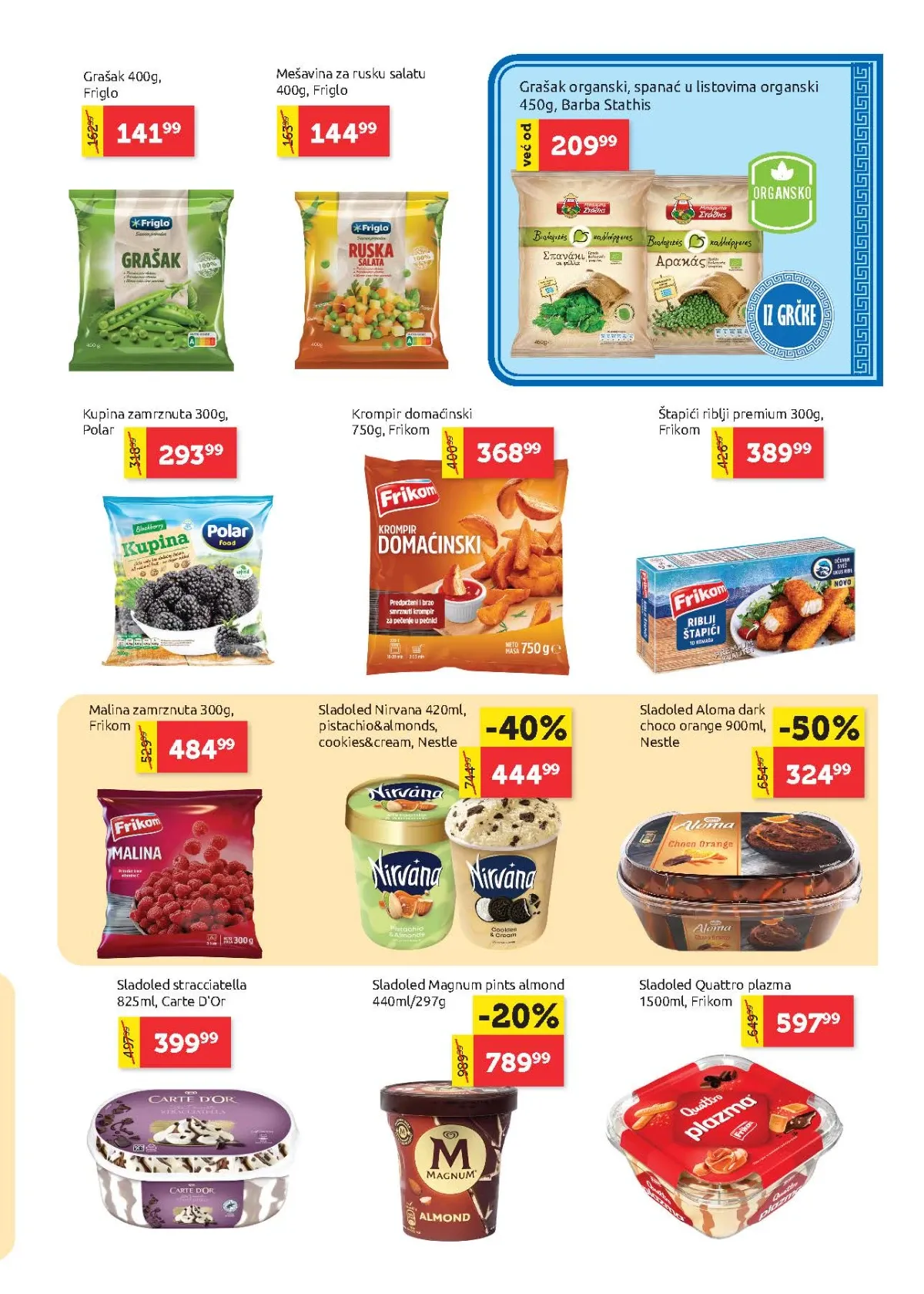 Super Vero katalog strana 11 – povrće, krompir i sladoledi