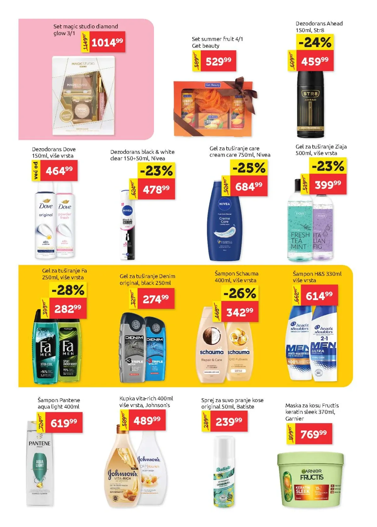 Super Vero katalog strana 20 – šamponi, dezodoransi i nega tela