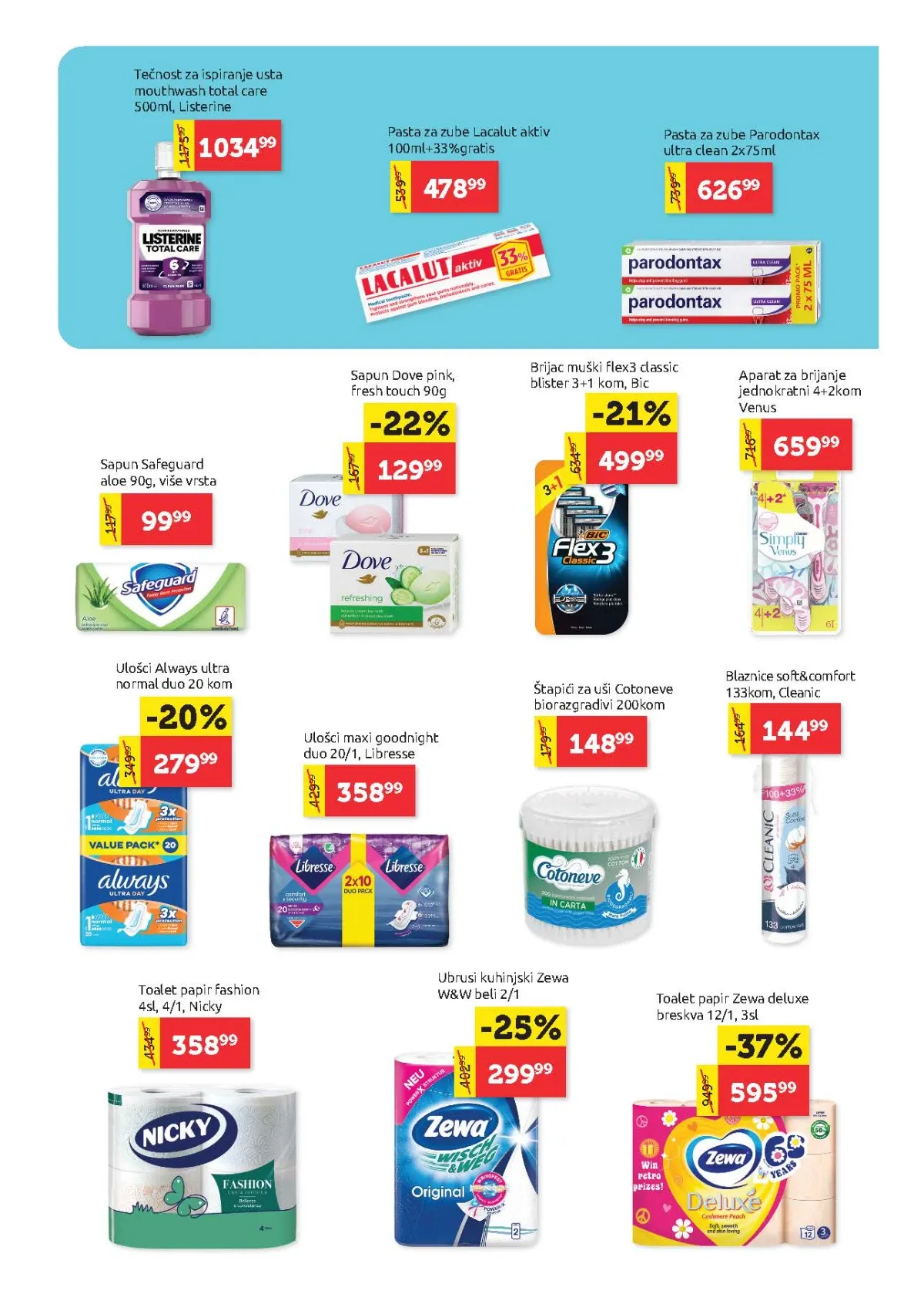 Super Vero katalog strana 21 – oralna higijena, sapuni i papirna galanterija