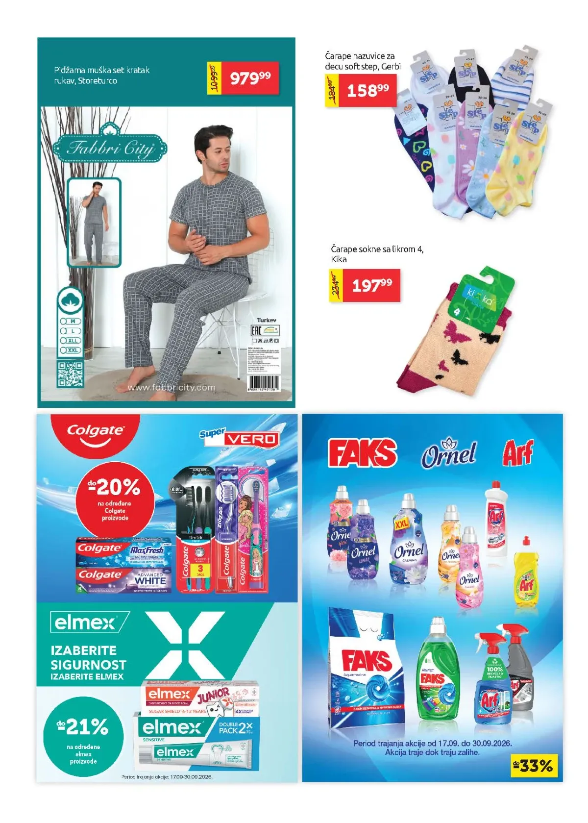 Super Vero katalog strana 27 – pidžame, čarape i akcije kućne hemije