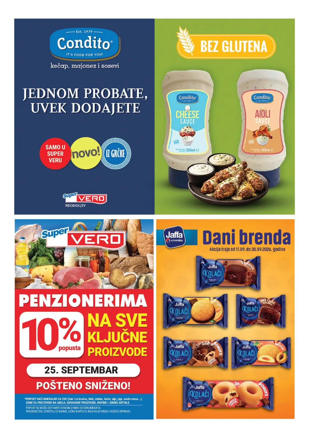 Super Vero katalog strana 28 – brendirane akcije i penzionerski popust