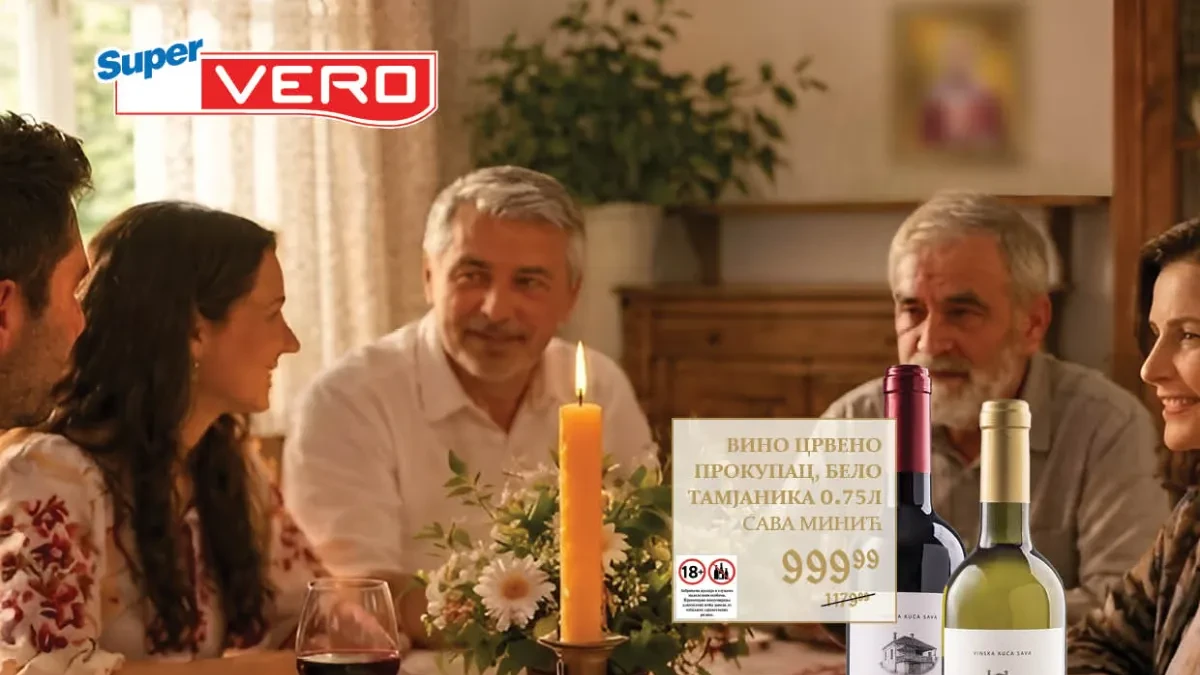 Super Vero katalog Srećna slava 23.10–22.11.2026. – bombonjera Fontessa 399,99 dinara uz 41% popusta, pečenica Franca i sir Paladin