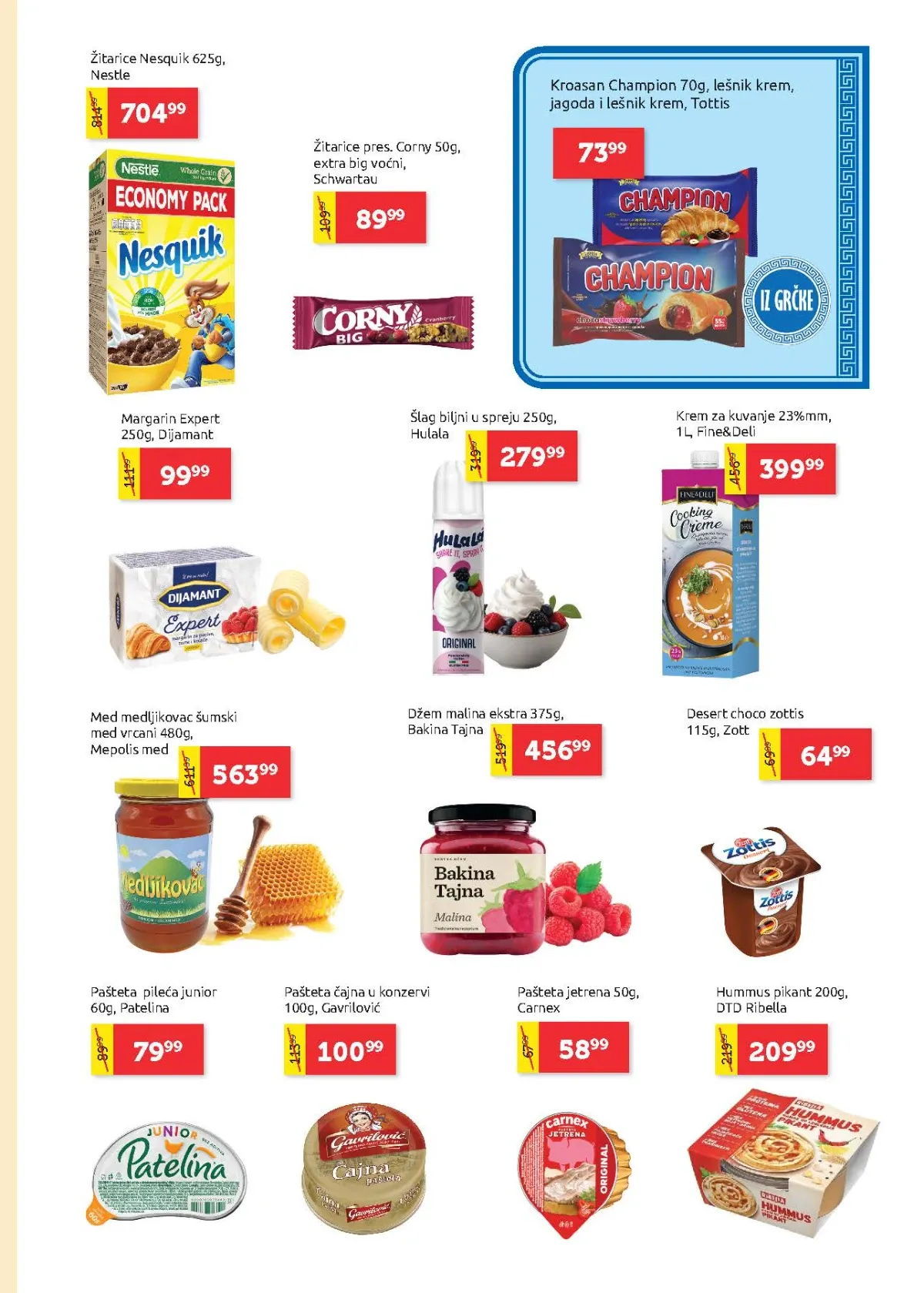 Super VERO katalog do 19.08.2026. – žitarice, med, džemovi, paštete i deserti.