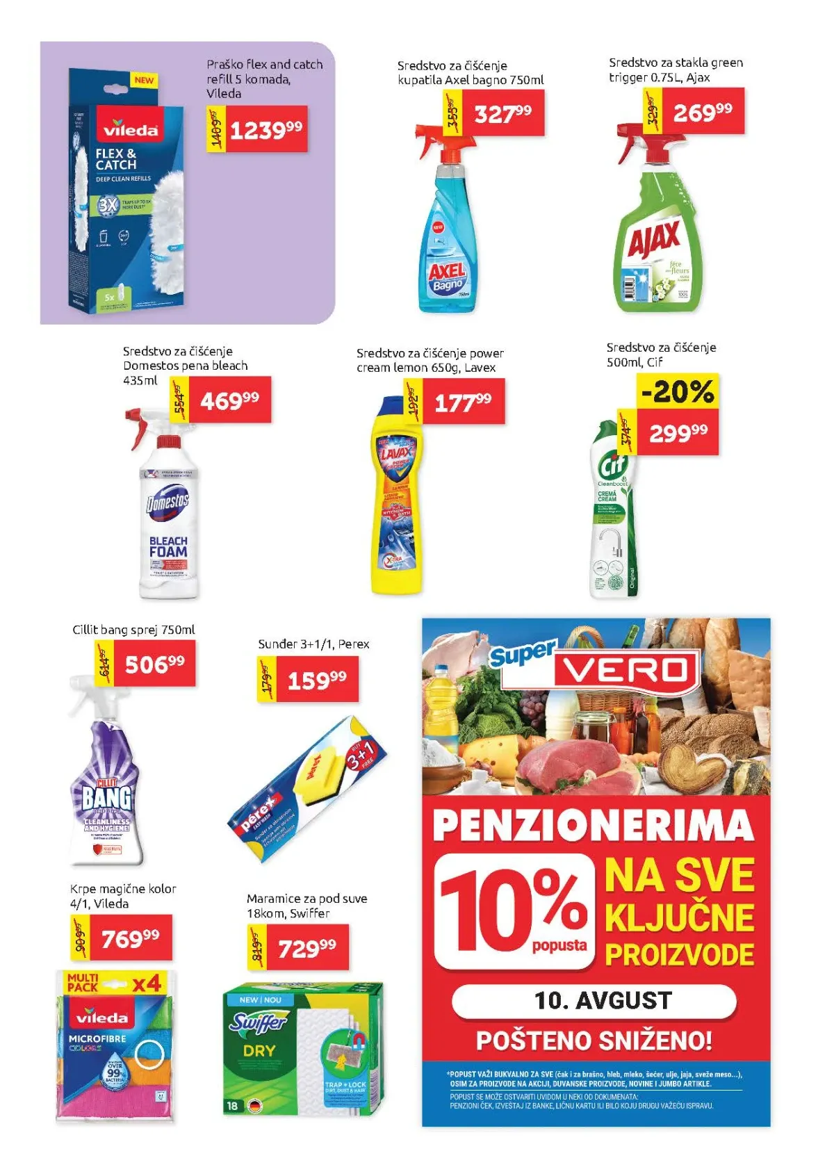 Super VERO katalog do 19.08.2026. – sredstva za pranje sudova i održavanje doma.