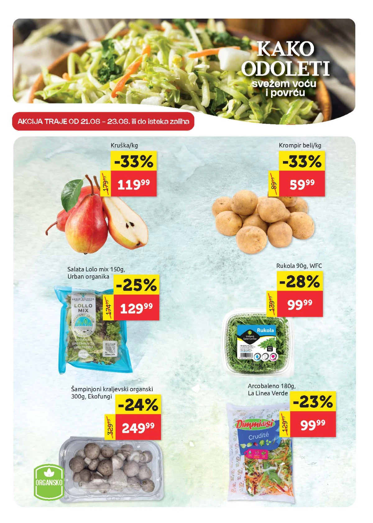 Super Vero ponuda voća i povrća – kruške i beli krompir sniženi 33%