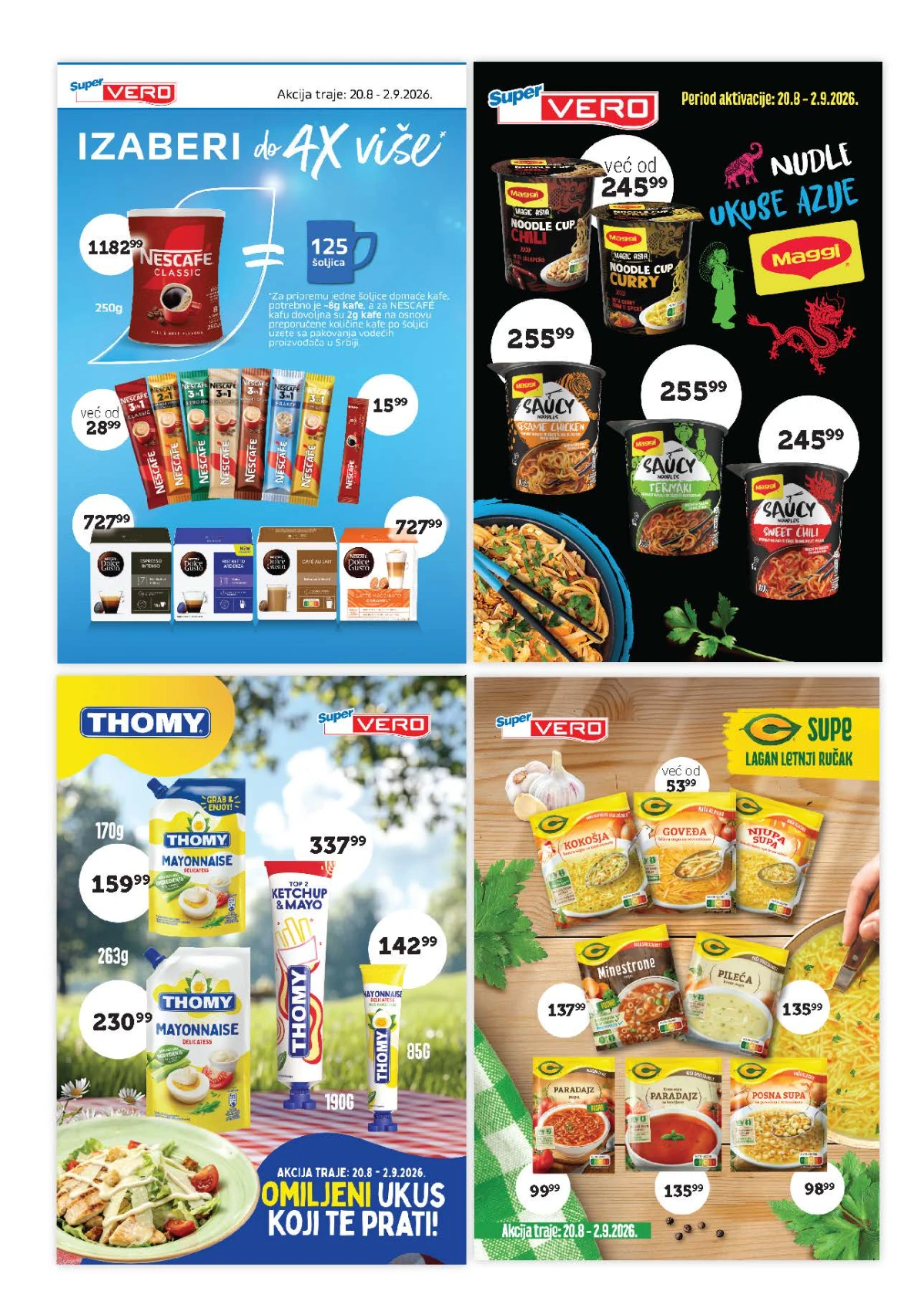 Super Vero katalog – Nescafé, Maggi, Thomy i C supe u posebnoj ponudi