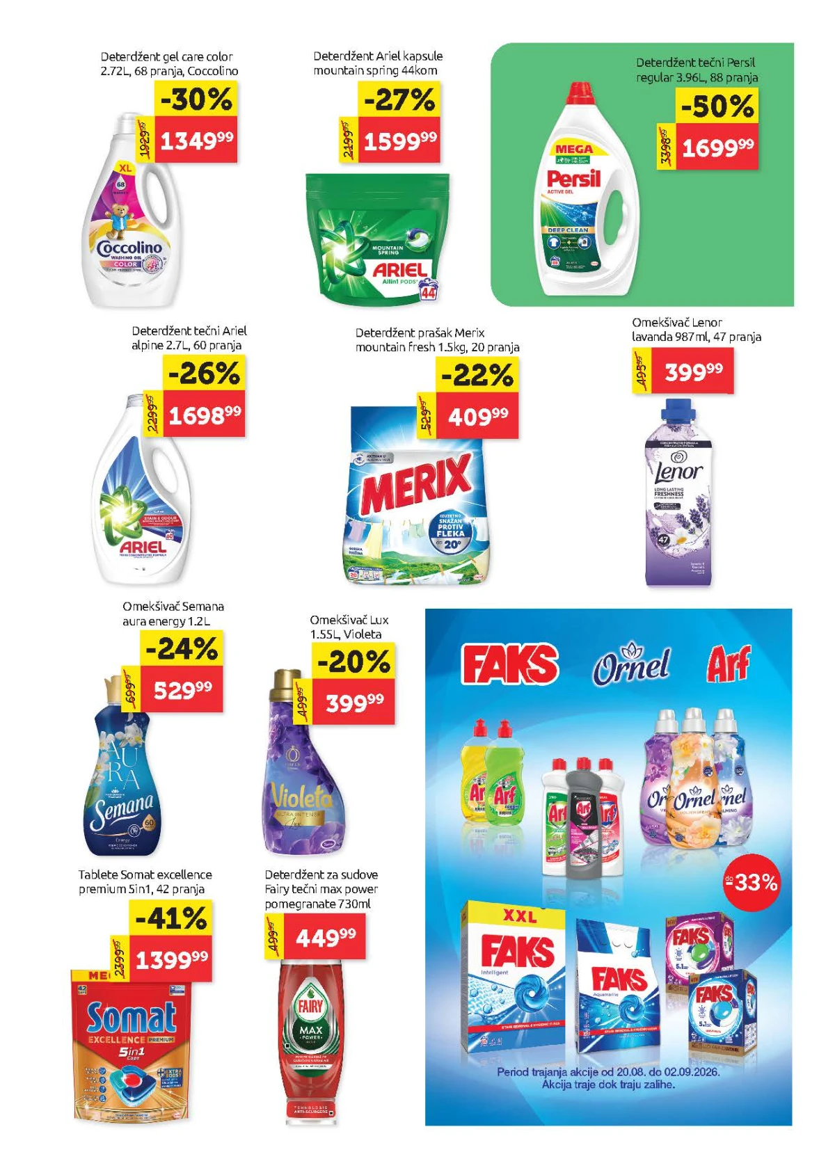 Super Vero katalog – Persil, Ariel, Coccolino, Merix, Somat i omekšivači