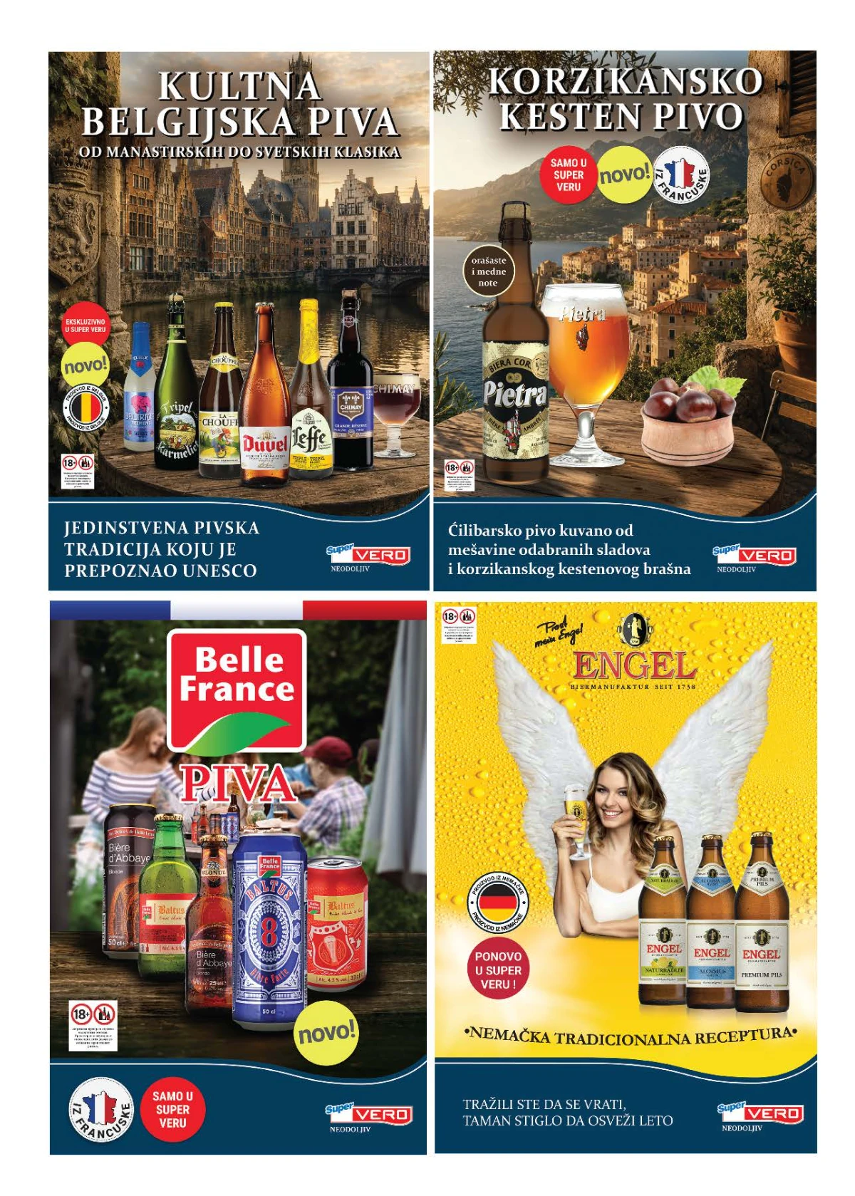 Super Vero katalog – belgijska, francuska, nemačka i korzikanska piva