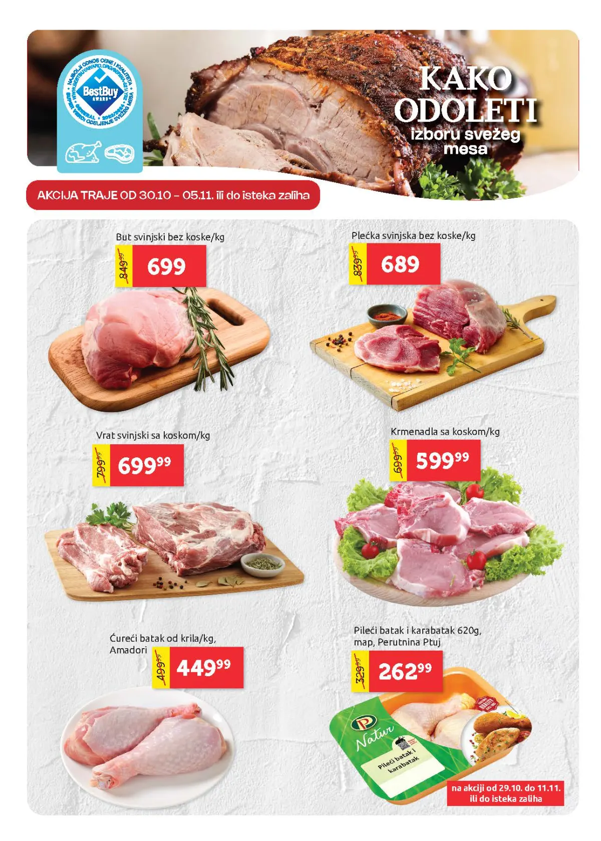 Super Vero katalog – strana 3, sveže meso Super Vero katalog strana 3 – svinjsko meso, krmenadle, pileće meso i sveža mesna ponuda
