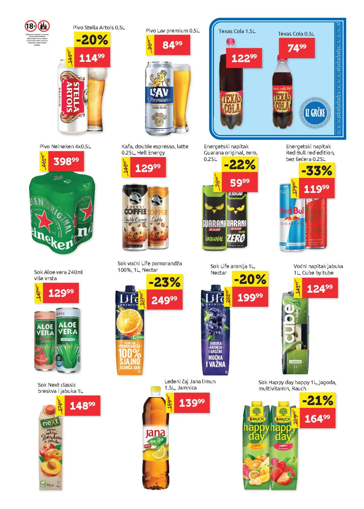 Super Vero katalog – strana 19, sokovi i energetska pića Super Vero katalog strana 19 – energetska pića, sokovi, pivo i bezalkoholni napici