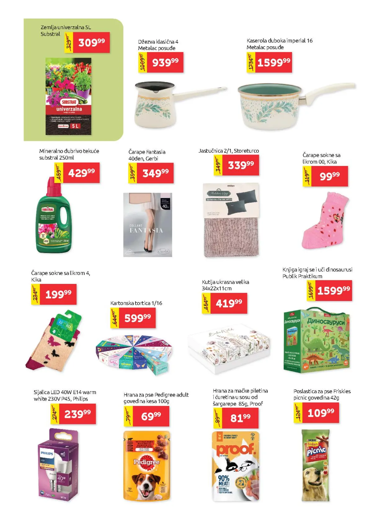 Super Vero katalog – strana 25, dom i kućni ljubimci Super Vero katalog strana 25 – šerpe, čarape, baštenska zemlja, kućni tekstil i hrana za kućne ljubimce